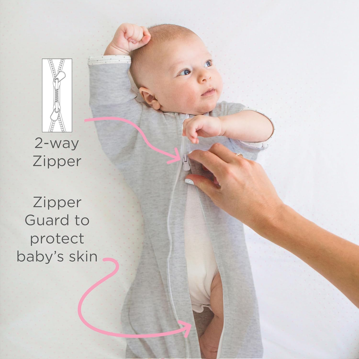 SwaddleDesigns Transitional Swaddle Sack for Newborns