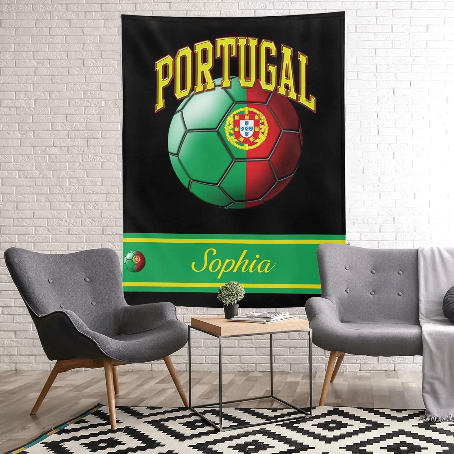 XOZOTY Portugal Flag Swaddling Blanket 30x40 Inch