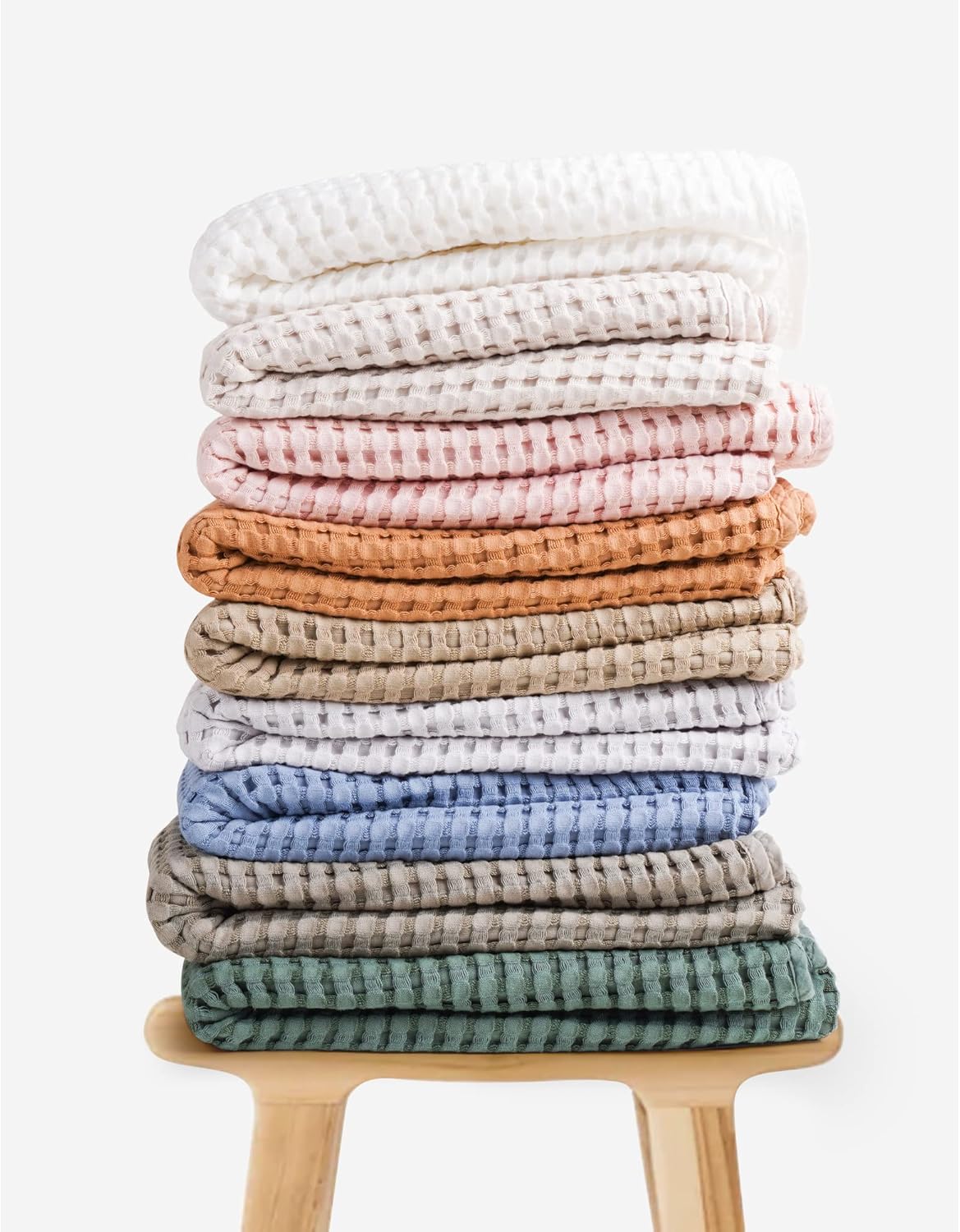 Konssy Waffle Baby Blanket - Soft Cozy Nursery Swaddle Blanket for Boys Girls