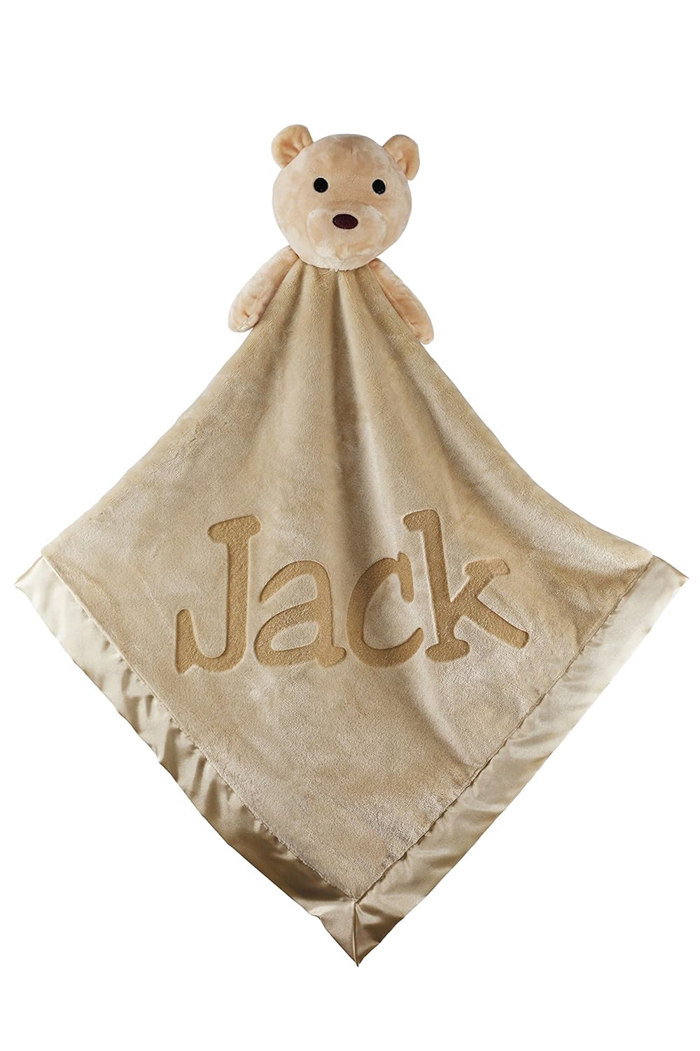 Custom Catch Personalized Teddy Bear Baby Blanket - Brown 1