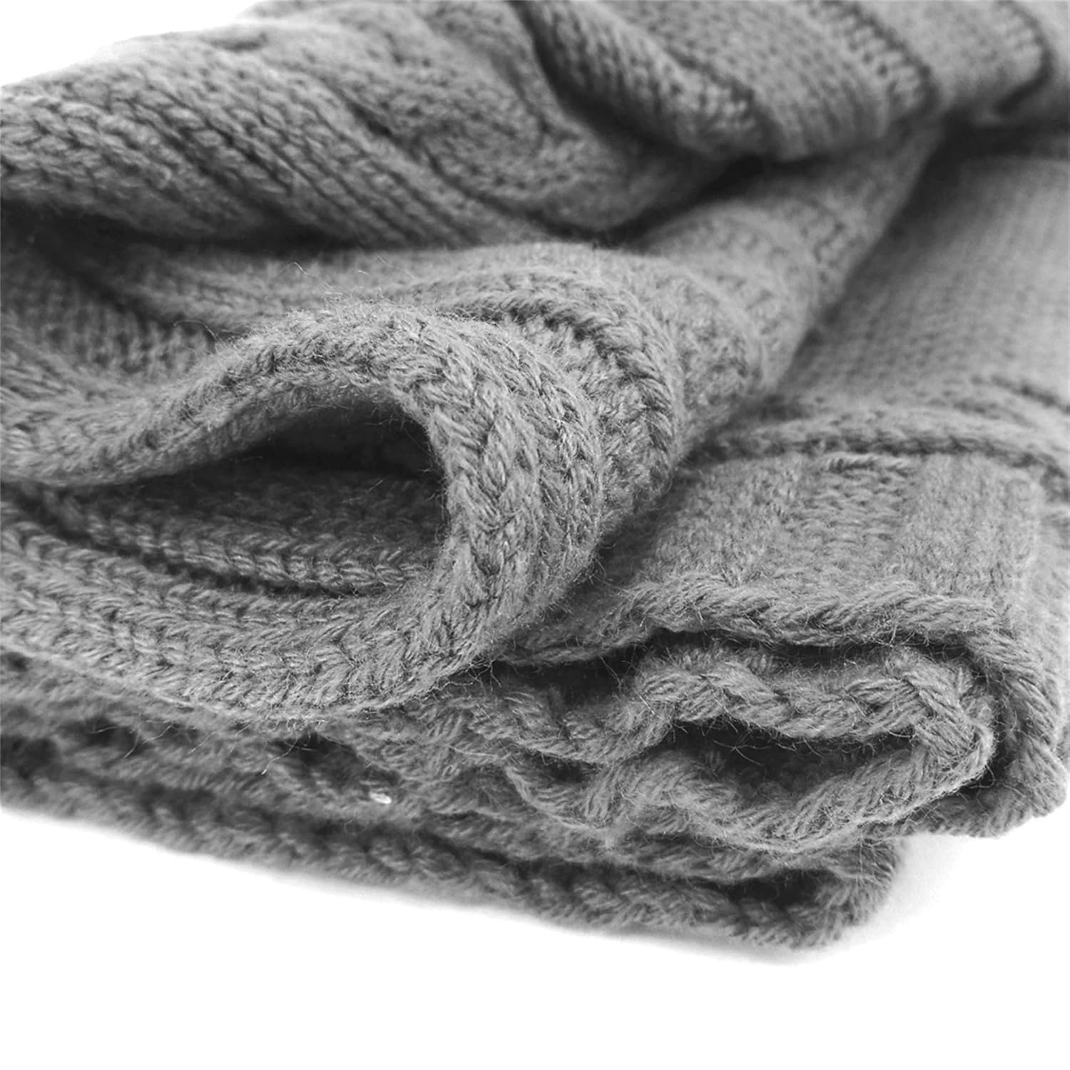 XMWEALTHY Dark Gray Swaddling Blanket for 0-6 Months