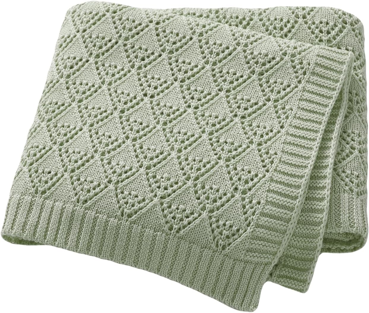 Neiwech 40x30 Inch Cotton Swaddle Blanket for Newborns