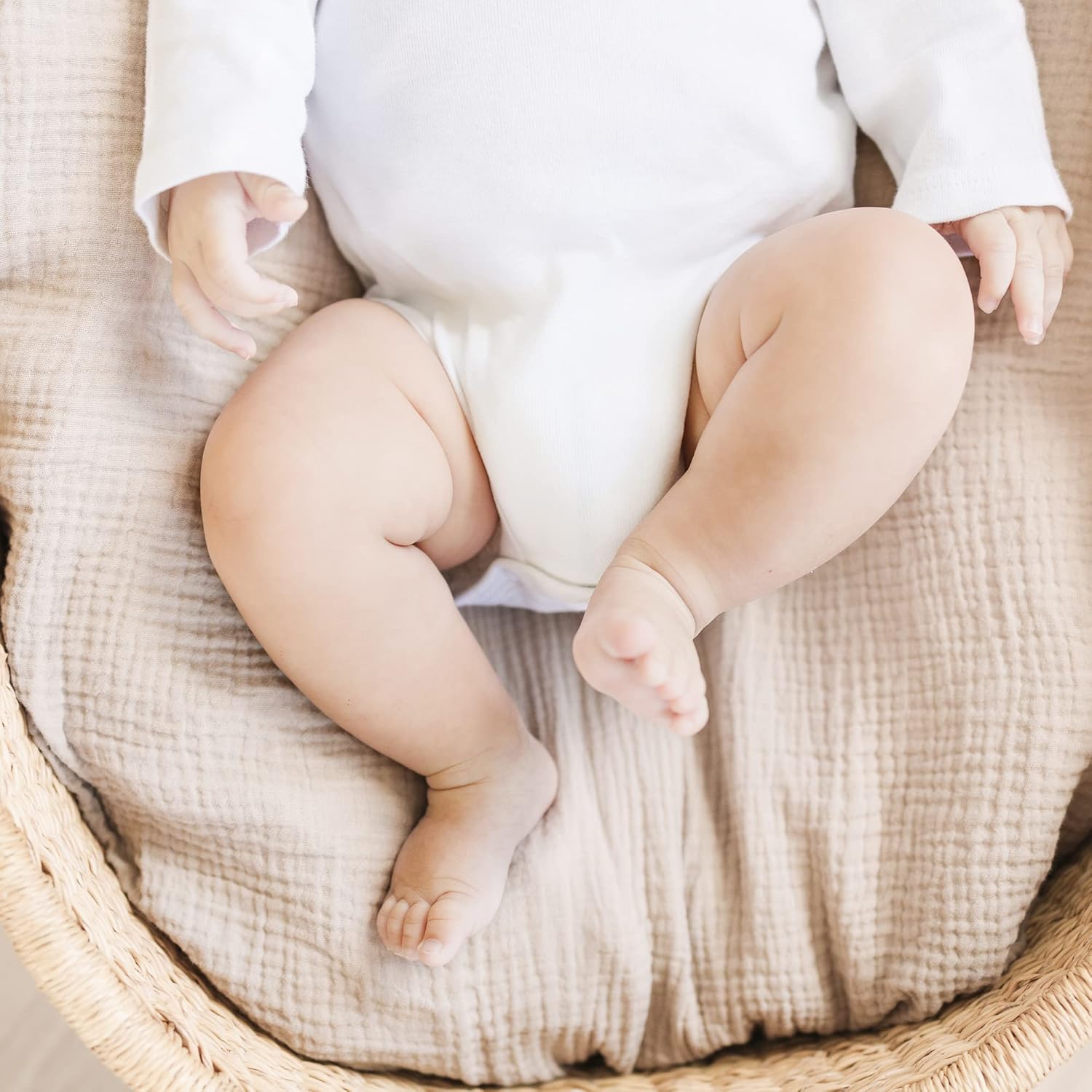Konssy 3 Pack Muslin Swaddle Blankets 47x47