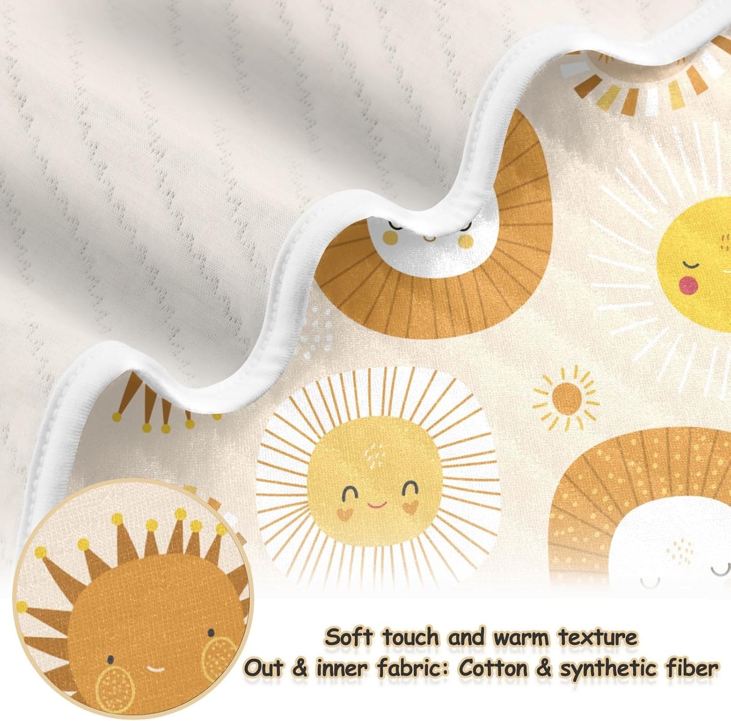 KICPOAY Swaddle Blanket - Soft Cotton Muslin Baby Blanket 30x40 Inch