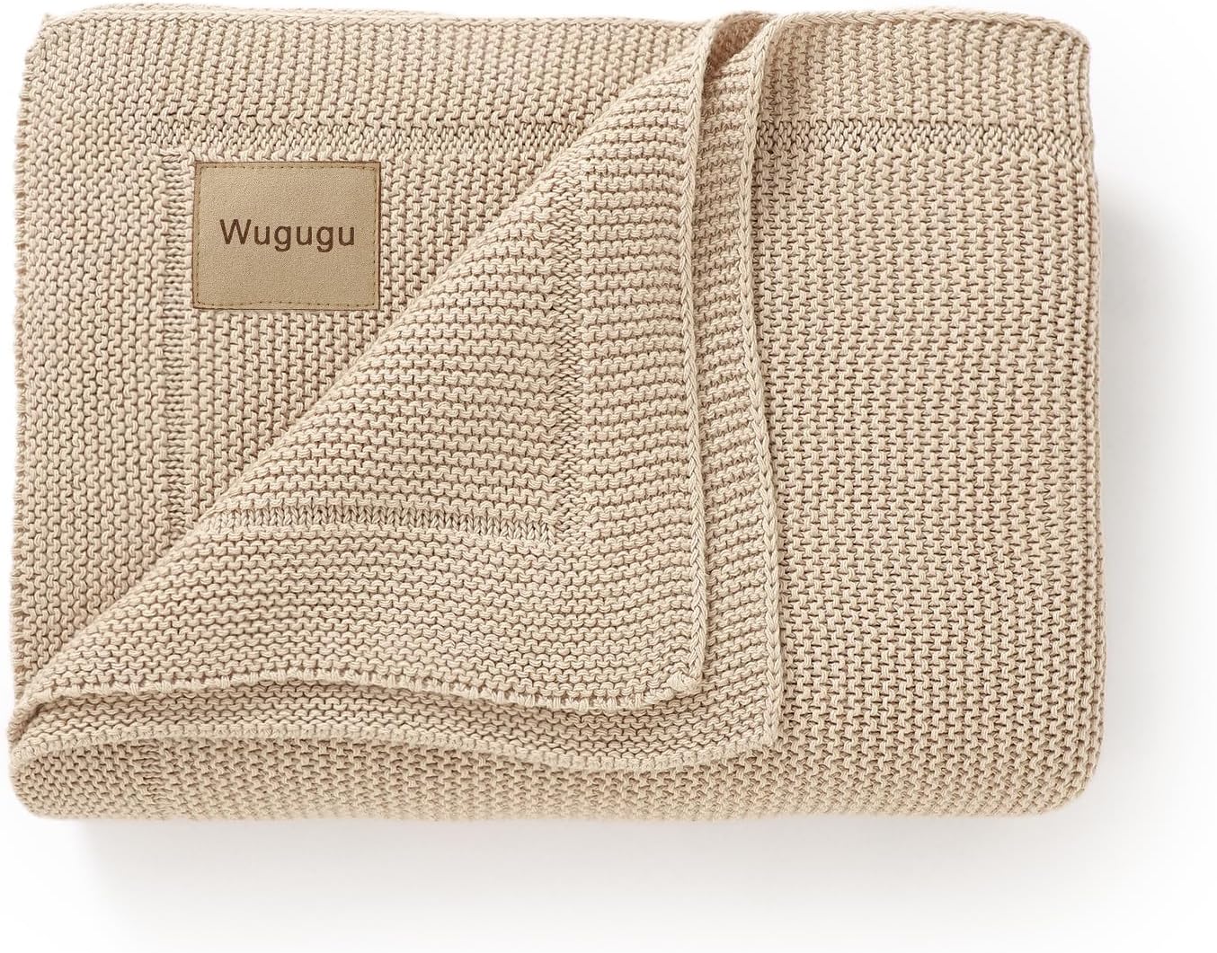 Wugugu Baby Blanket 30x40 Inch Soft Cotton Knit