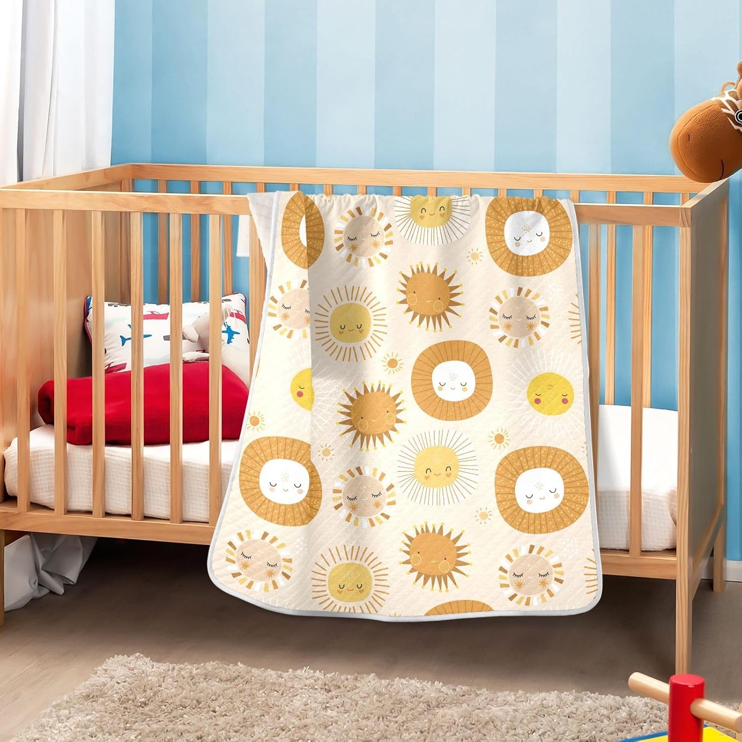 KICPOAY Swaddle Blanket - Soft Cotton Muslin Baby Blanket 30x40 Inch