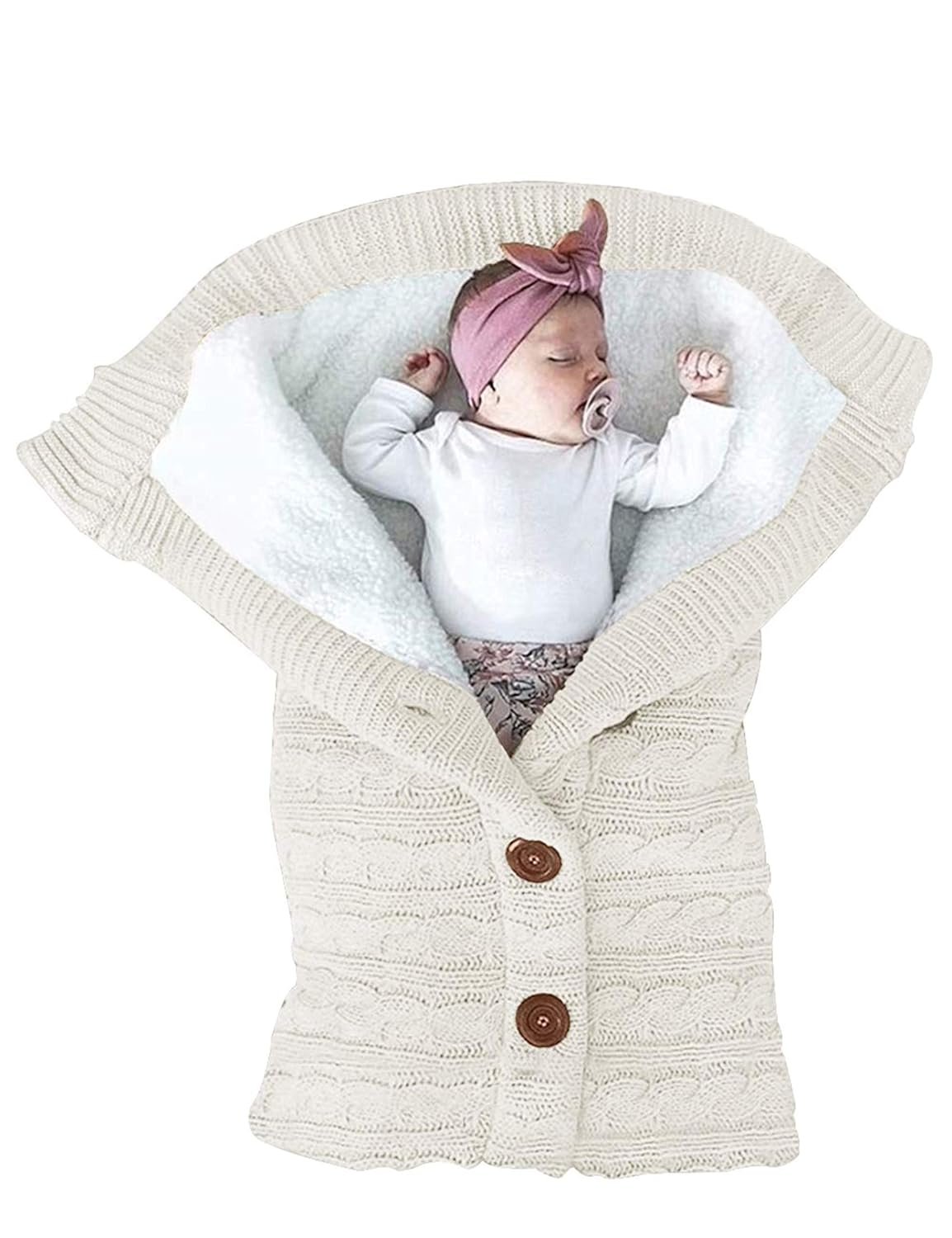XMWEALTHY Unisex Swaddle Blanket Fleece
