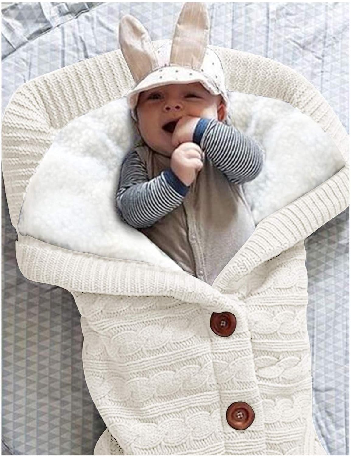XMWEALTHY Unisex Swaddle Blanket Fleece
