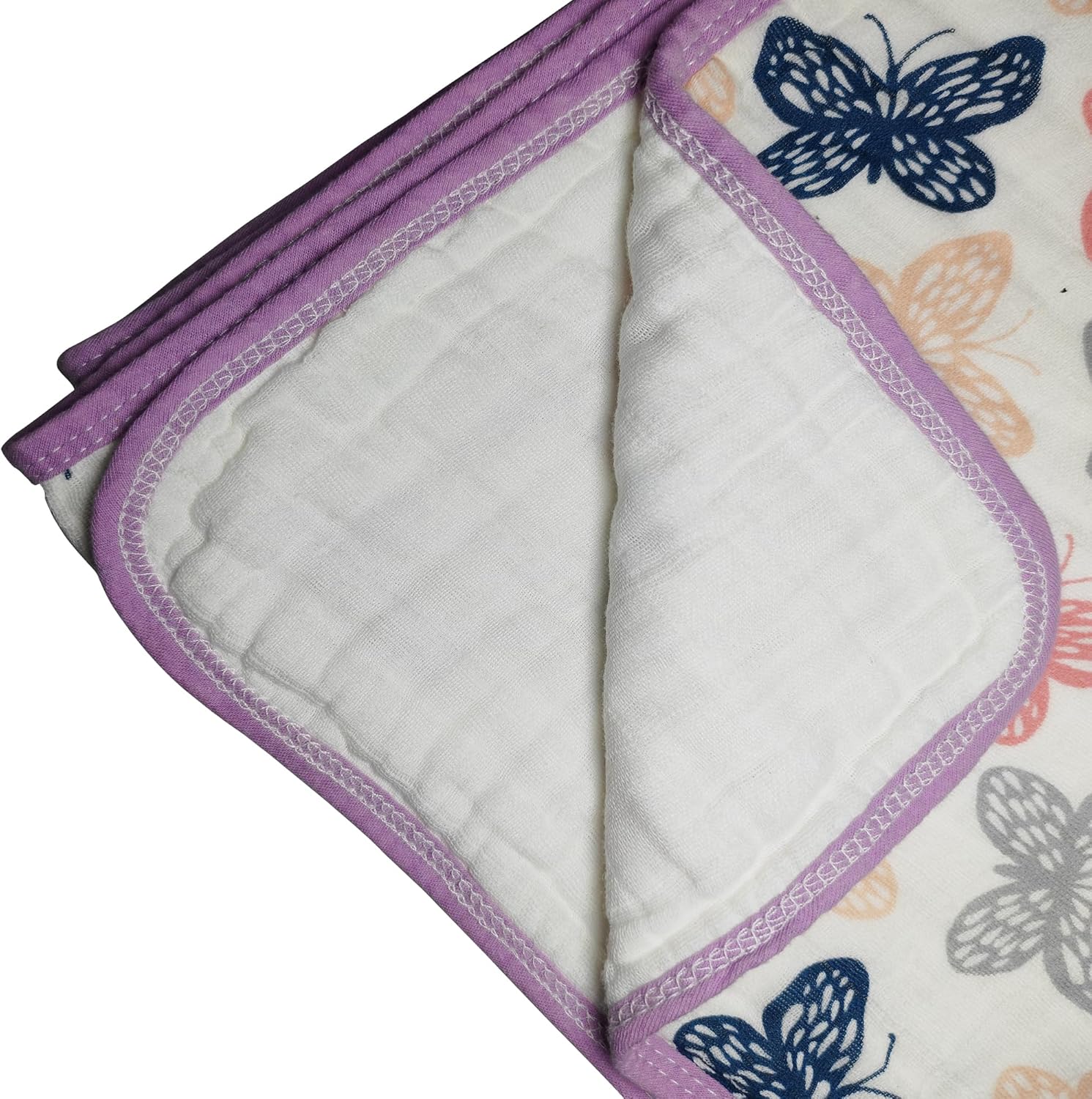 ZPECC 47x47 Inches Thicker Muslin Toddler Blanket