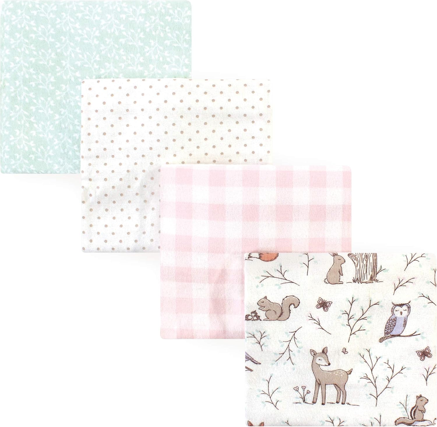 Hudson Baby Unisex Flannel Receiving Blanket Set