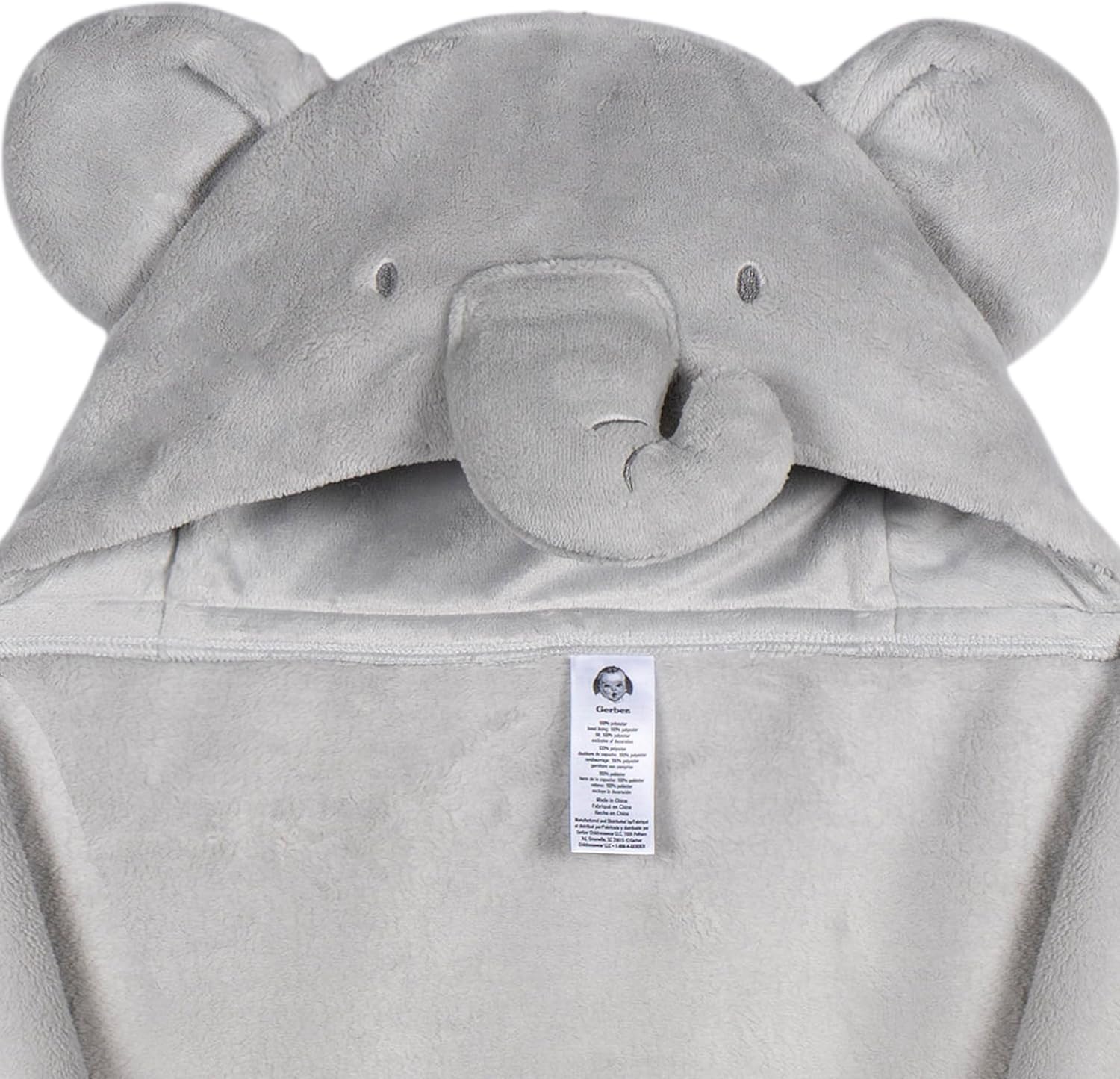 Gerber Baby Hooded Wearable Blanket Set Animals Geos Neutral One Size