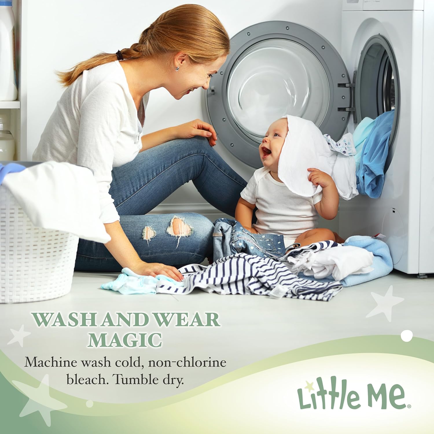 Little Me Baby Swaddling Blanket for Boys 30x27 Inches