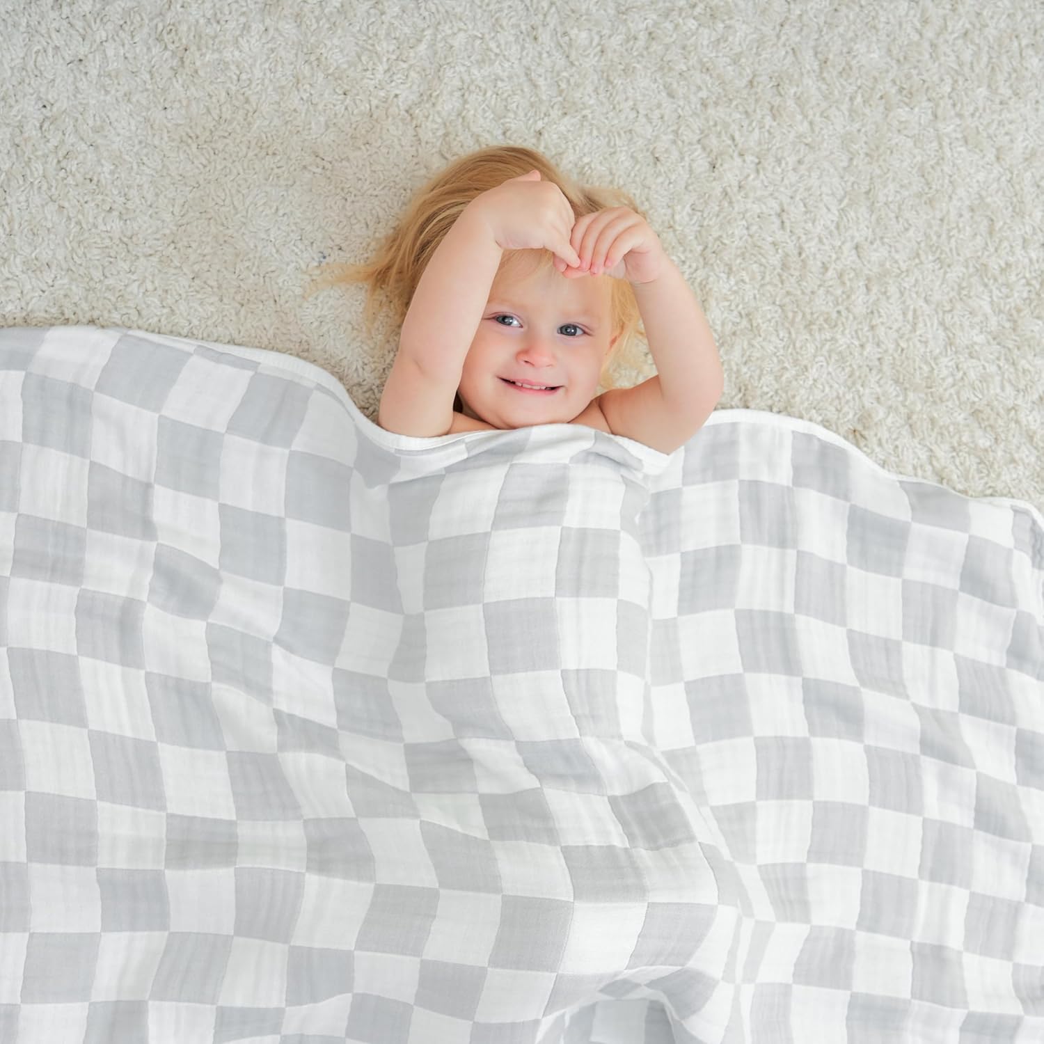 Ultra Soft Muslin Baby Blanket 43x43 Inches