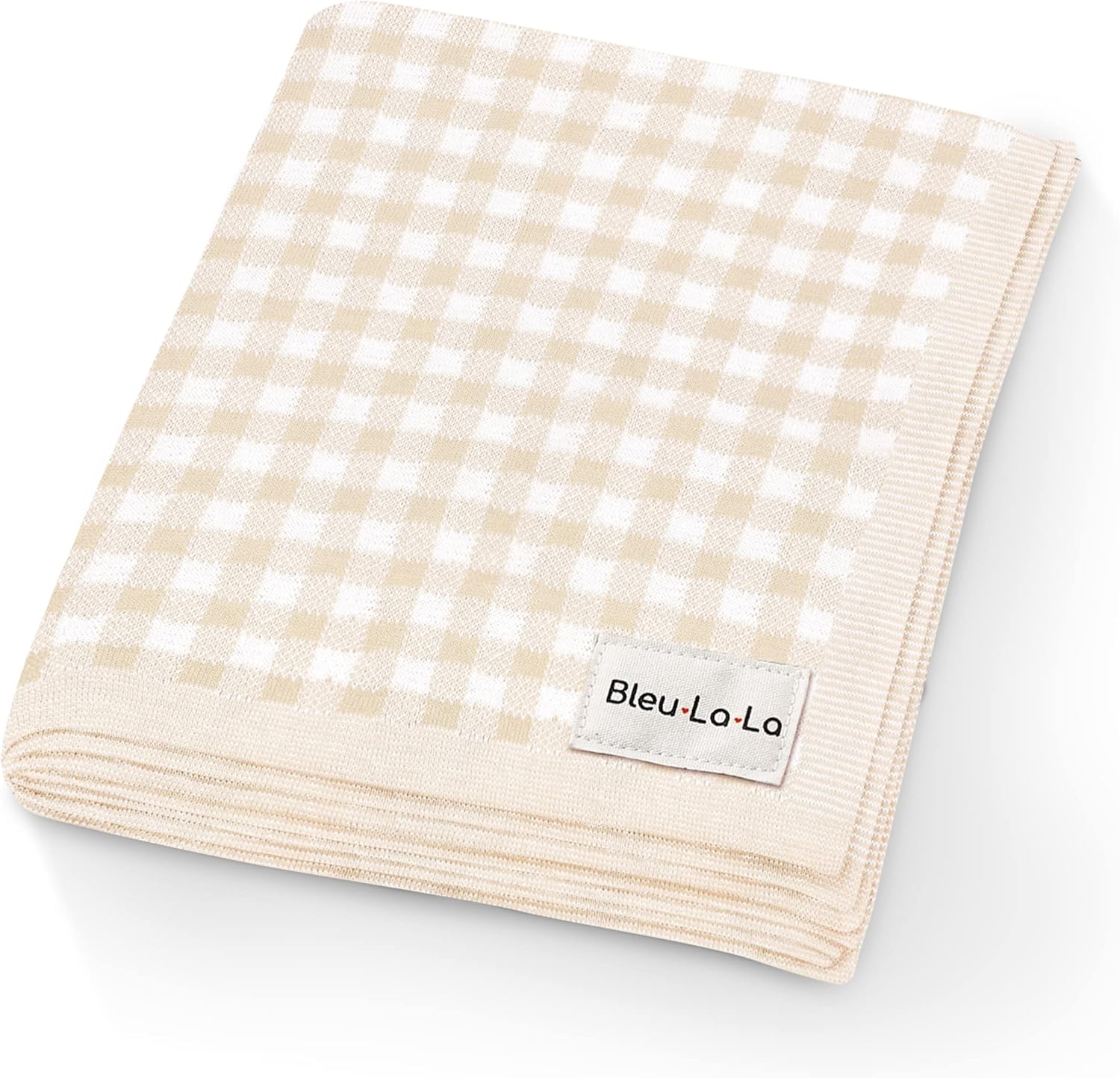 Bleu La La Checkered Swaddle Blanket - 100 Soft Cotton