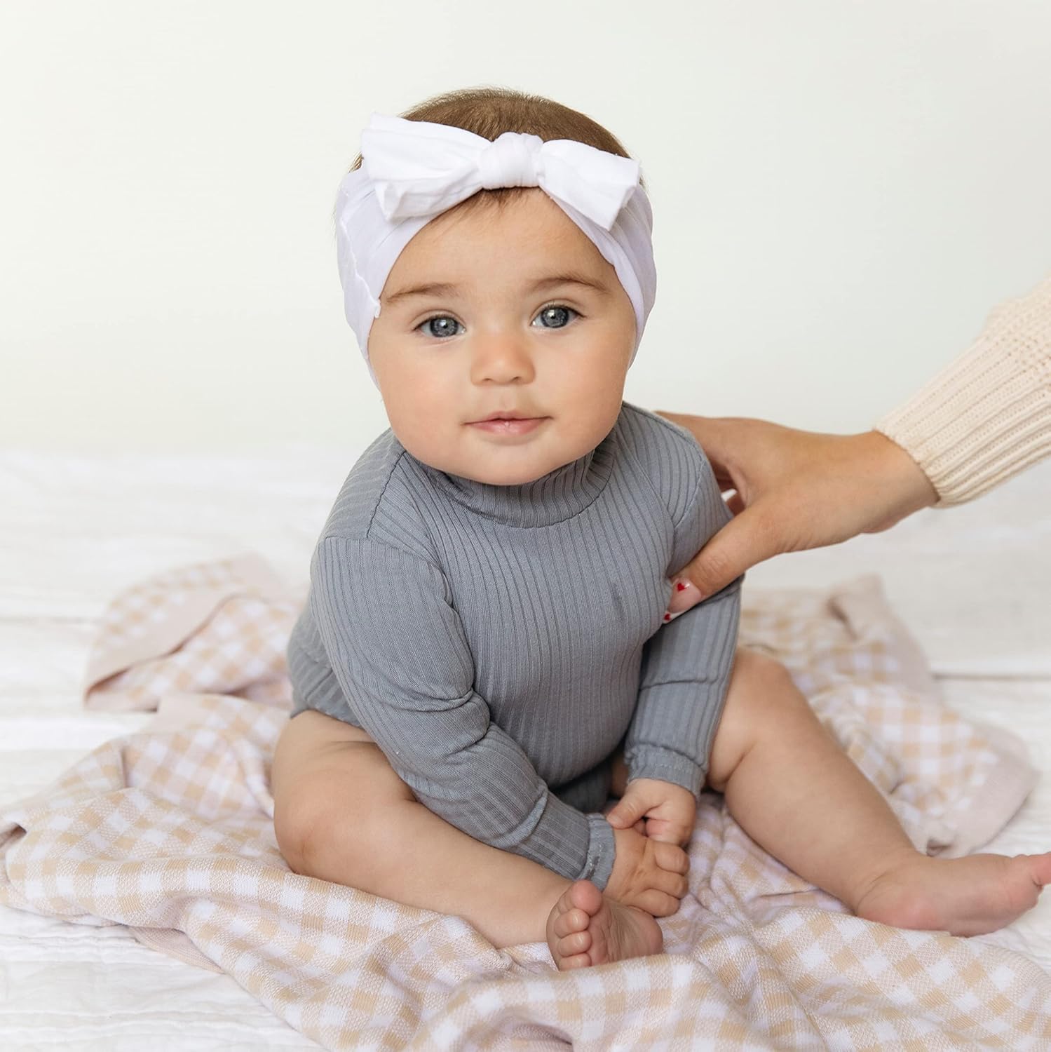 Bleu La La Checkered Swaddle Blanket - 100 Soft Cotton