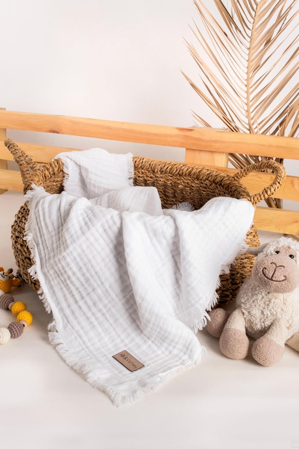 HBVictory Muslin Swaddle Blanket 4 Layers 100 Organic Cotton