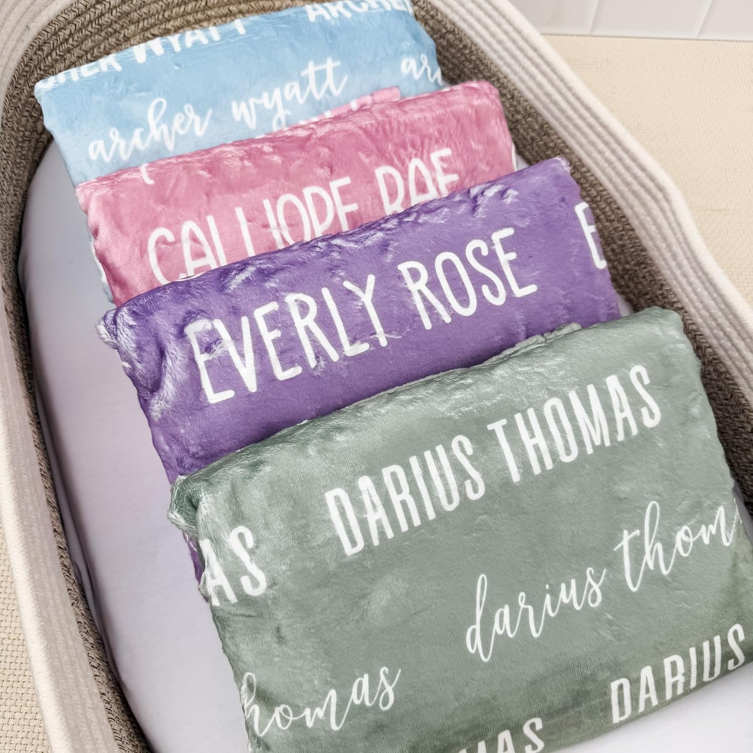 Personalized Baby Swaddle with Custom Name and Birth Stats