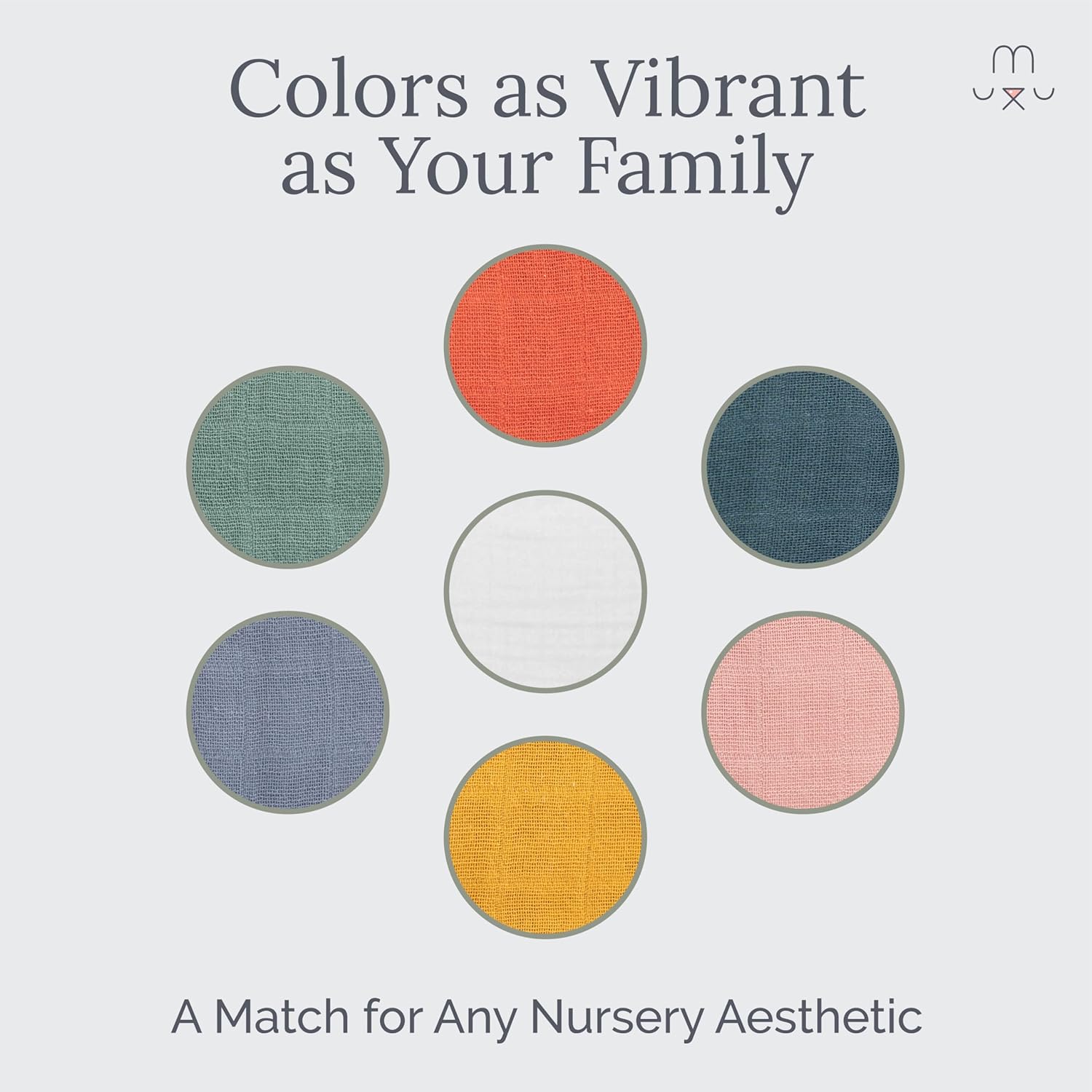 Natemia Muslin Blanket - Organic 47x47 Unisex