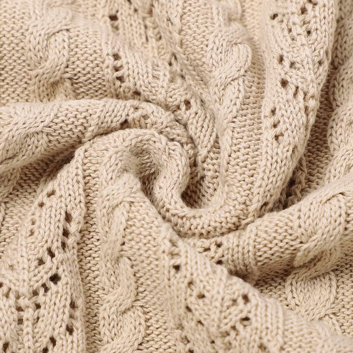 LAWKUL 100 Cotton Neutral Baby Blanket 40x30 Inches