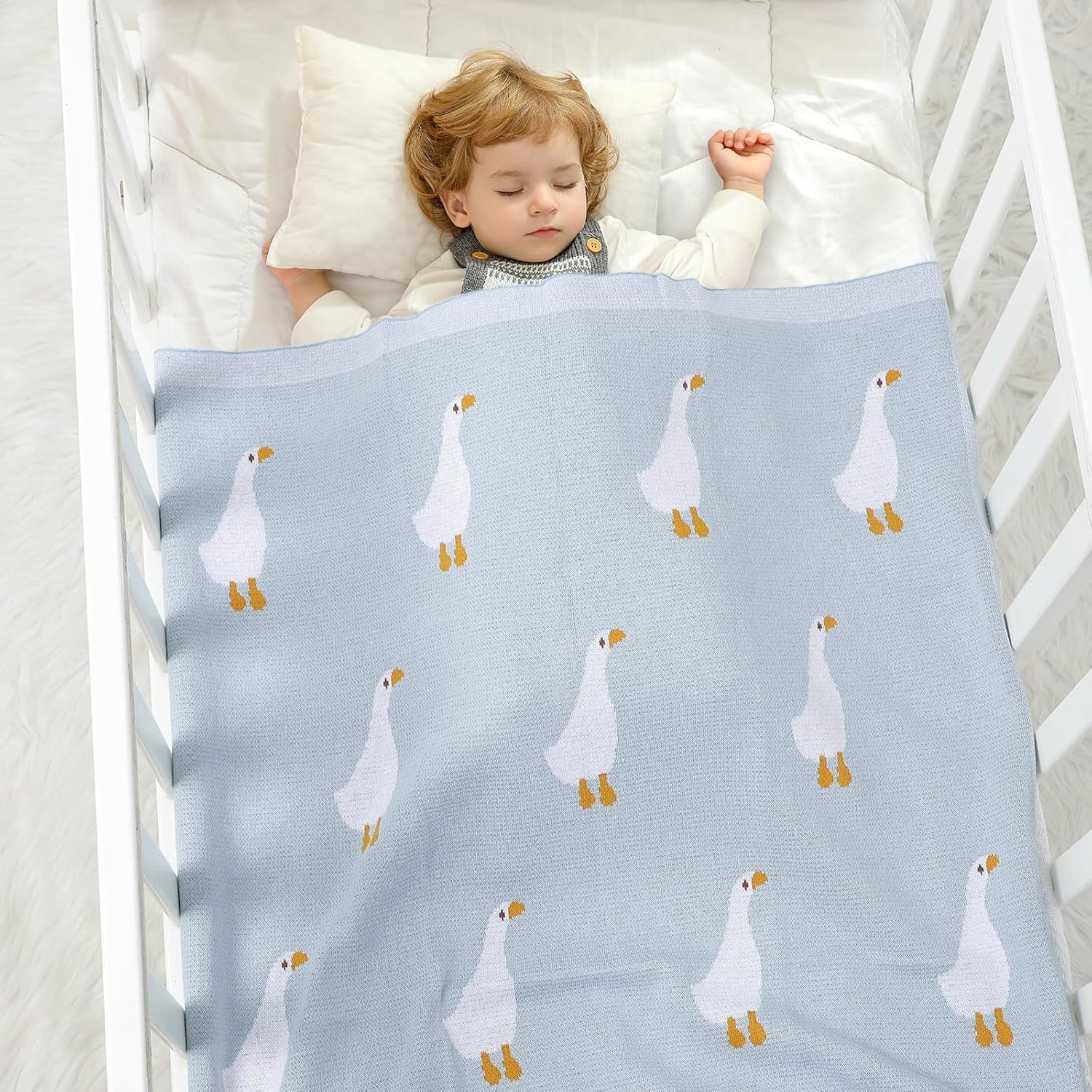 Mimixiong Soft Cotton Swaddling Blanket for Baby