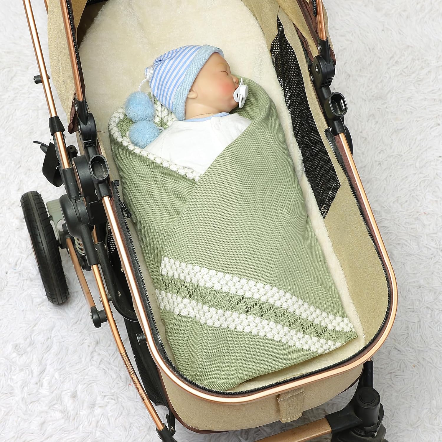Mimixiong Soft Cotton Swaddling Blanket