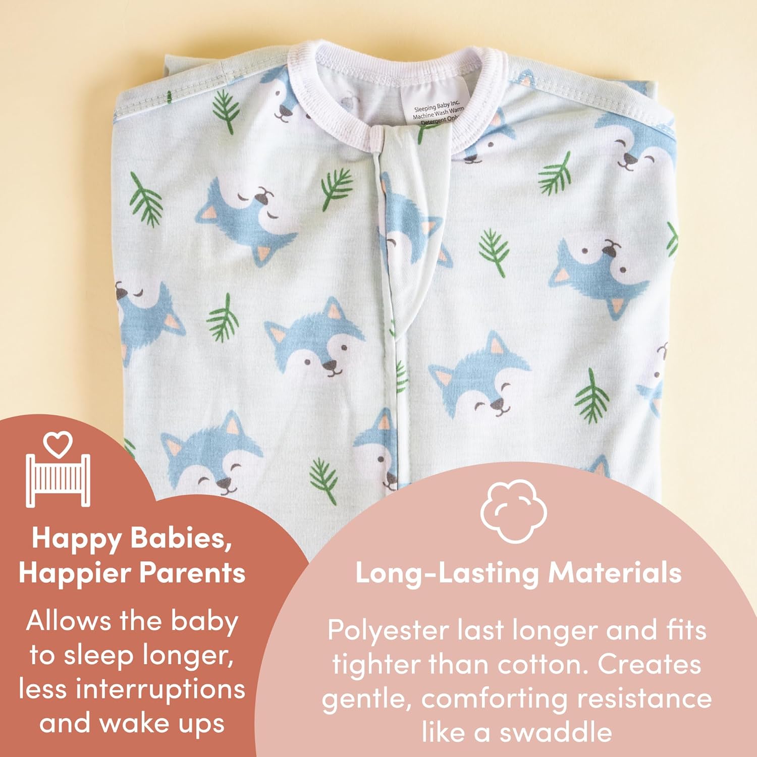 SleepingBaby Zipadee-Zip Transition Swaddle and Snuggle Strap Set