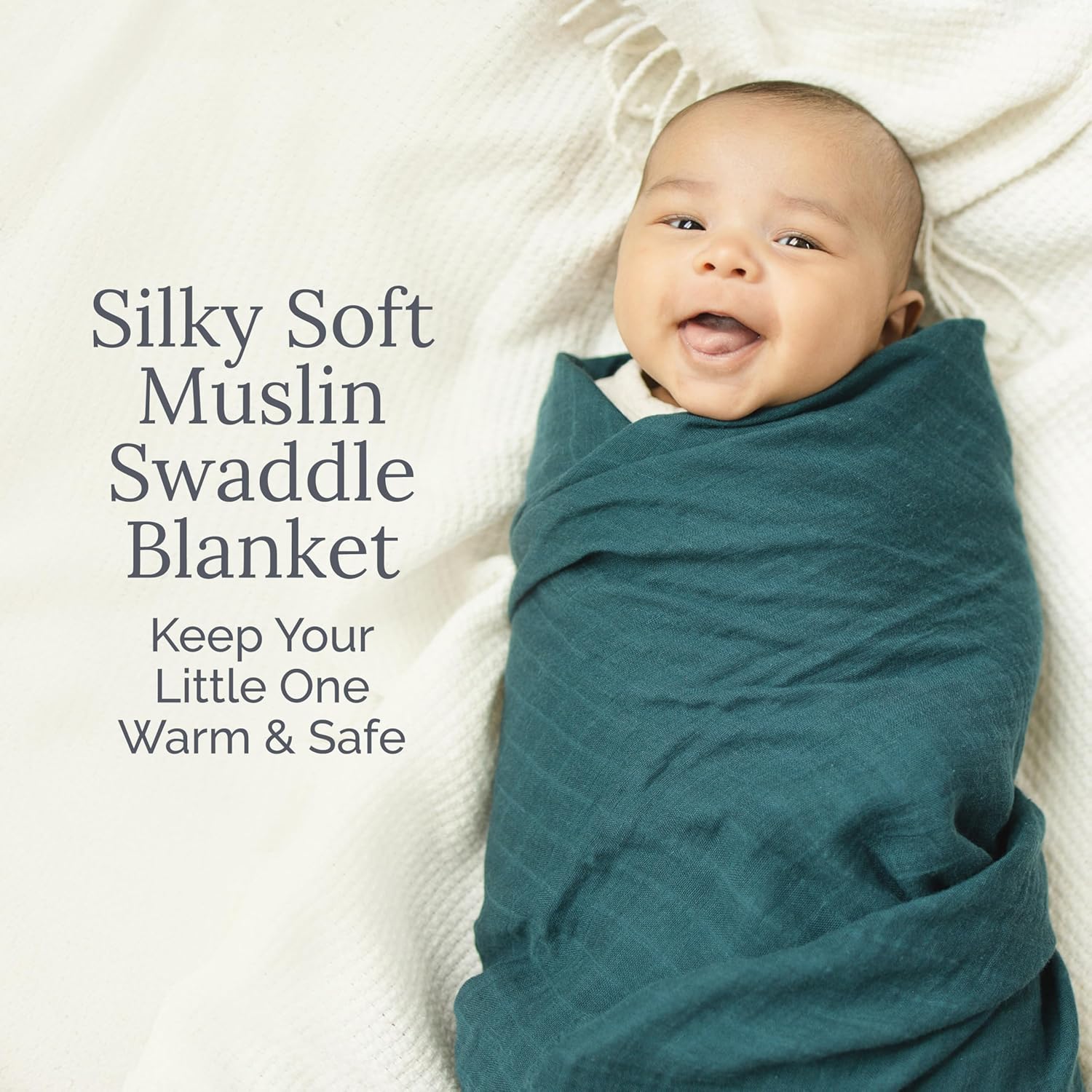 Natemia Muslin Blanket - Organic 47x47 Unisex
