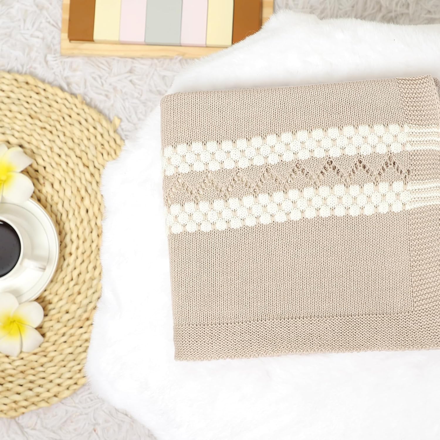 Mimixiong 100 Cotton Baby Blanket 40x30 Inch 1