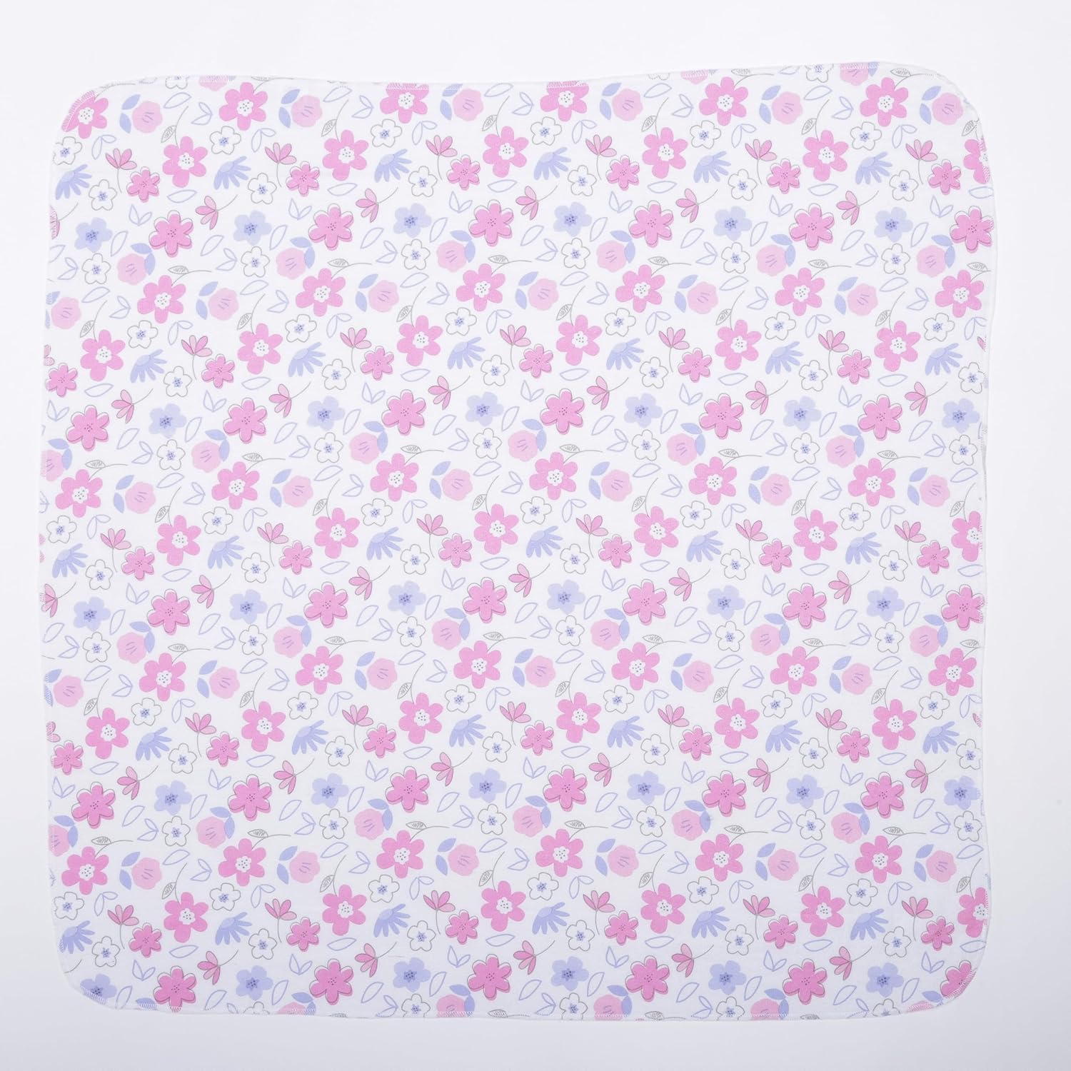 EVERYDAY KIDS 4 Pack Soft Flannel Swaddling Blankets for Newborn Girls