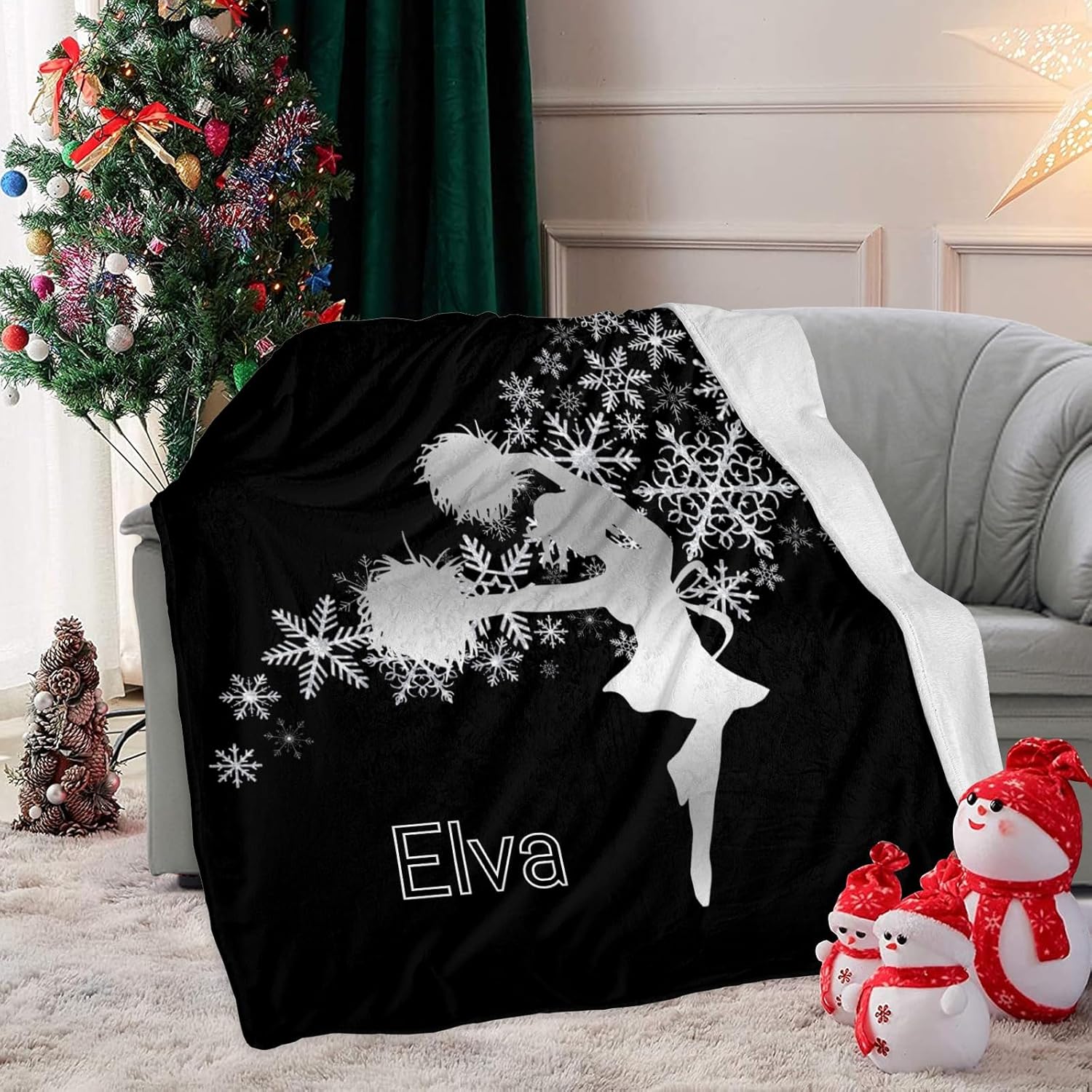 Custom Blanket with Name Text for Baby Shower Birthday Gift 30x40inch