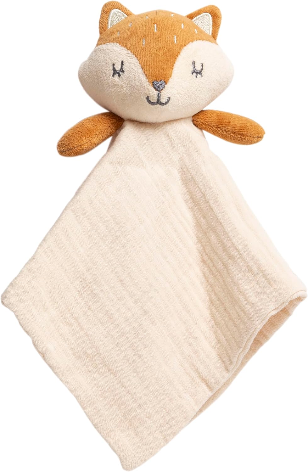 Pearhead Fox Security Blanket Soft Baby Lovey for Newborn and Toddlers