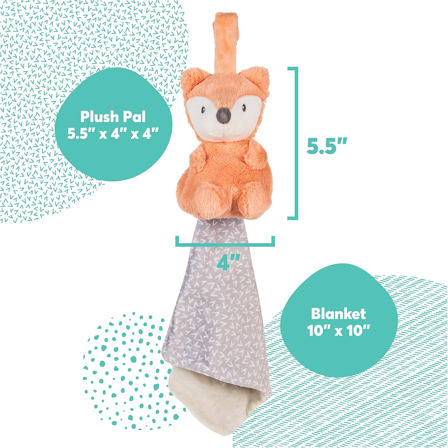GUND Baby Lil Luvs Tuck-Away Lovey Fox