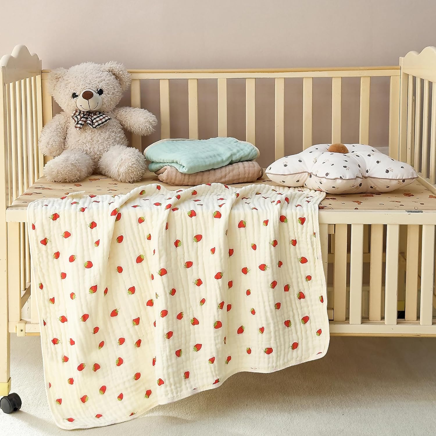 Ultra Soft 6-Layer Muslin Baby Swaddle Blanket 41x41 100 Cotton