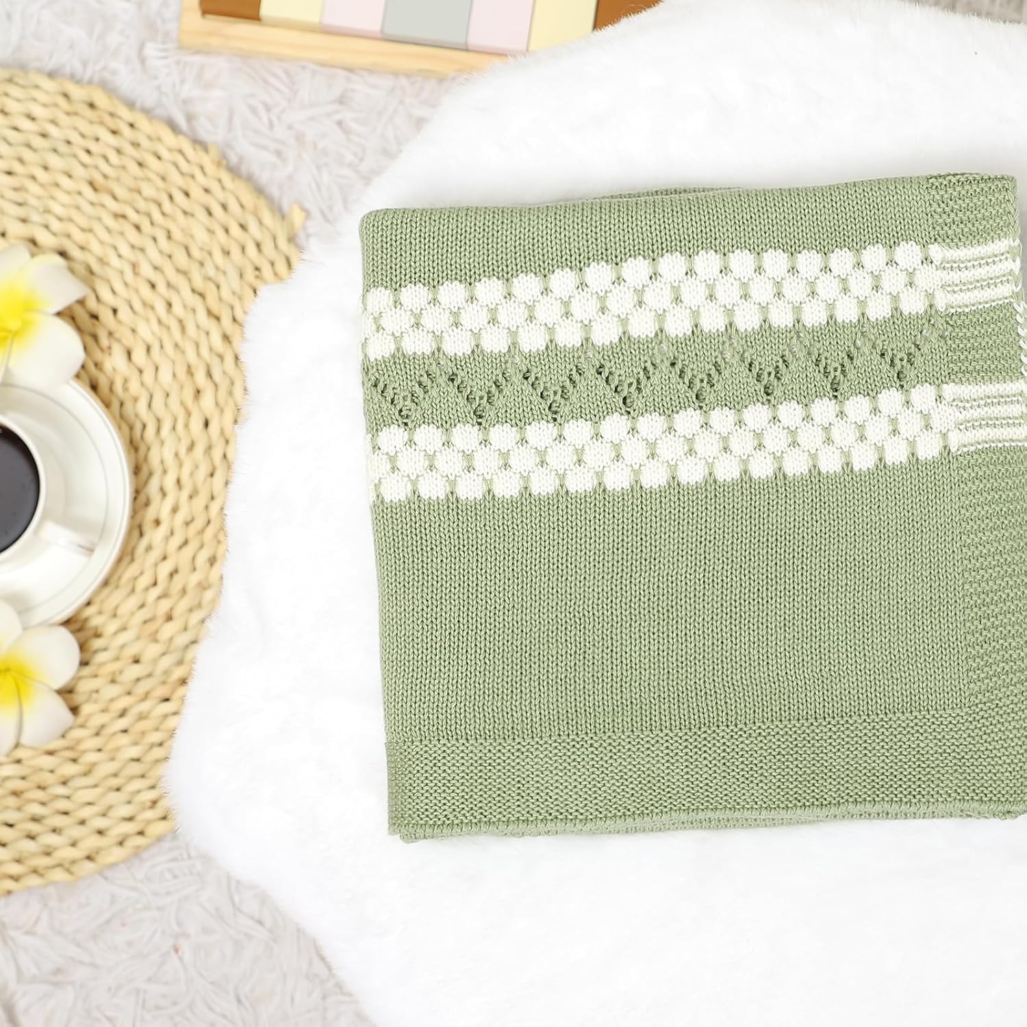 Mimixiong Soft Cotton Swaddling Blanket