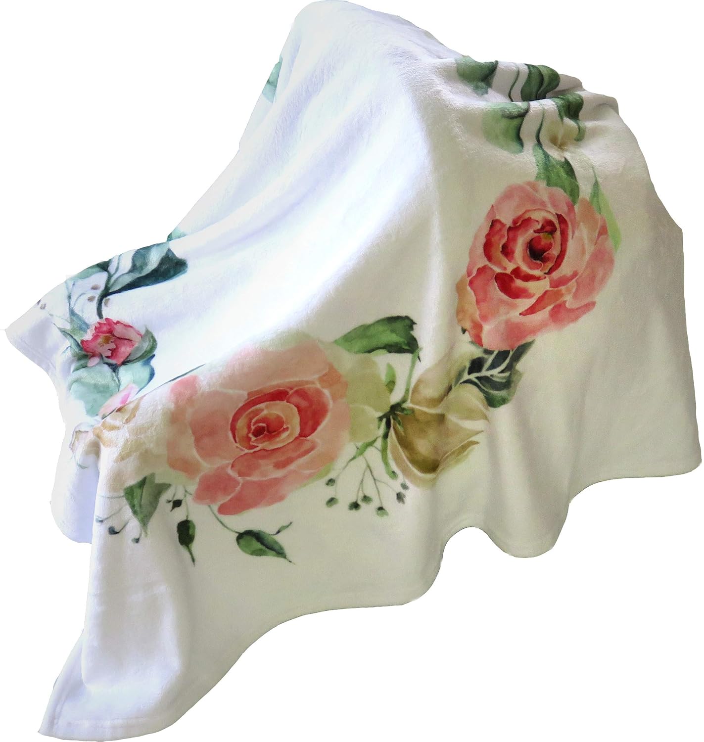 SEJJEN Baby Milestone Blanket - Floral Plush Fleece for Photos