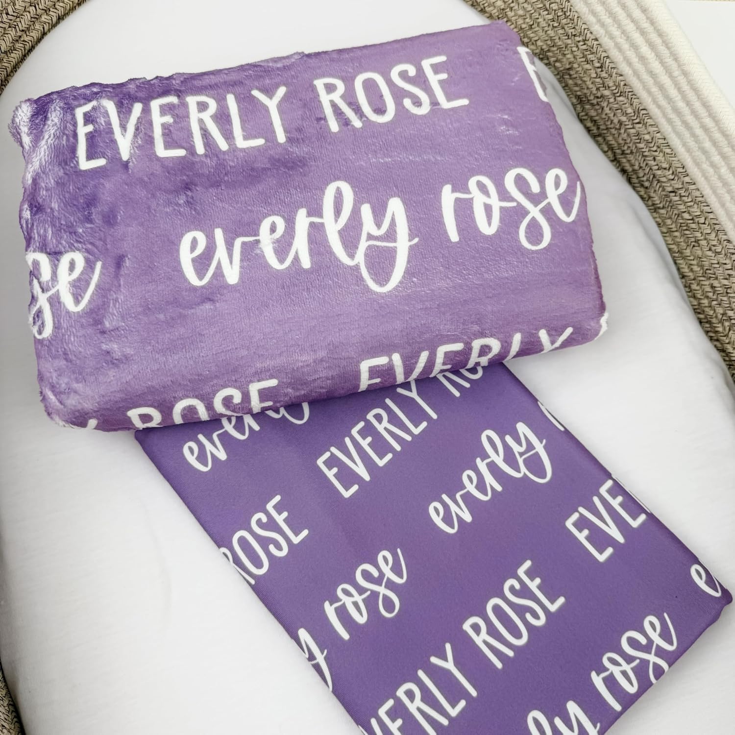Personalized Baby Swaddle with Custom Name and Birth Stats