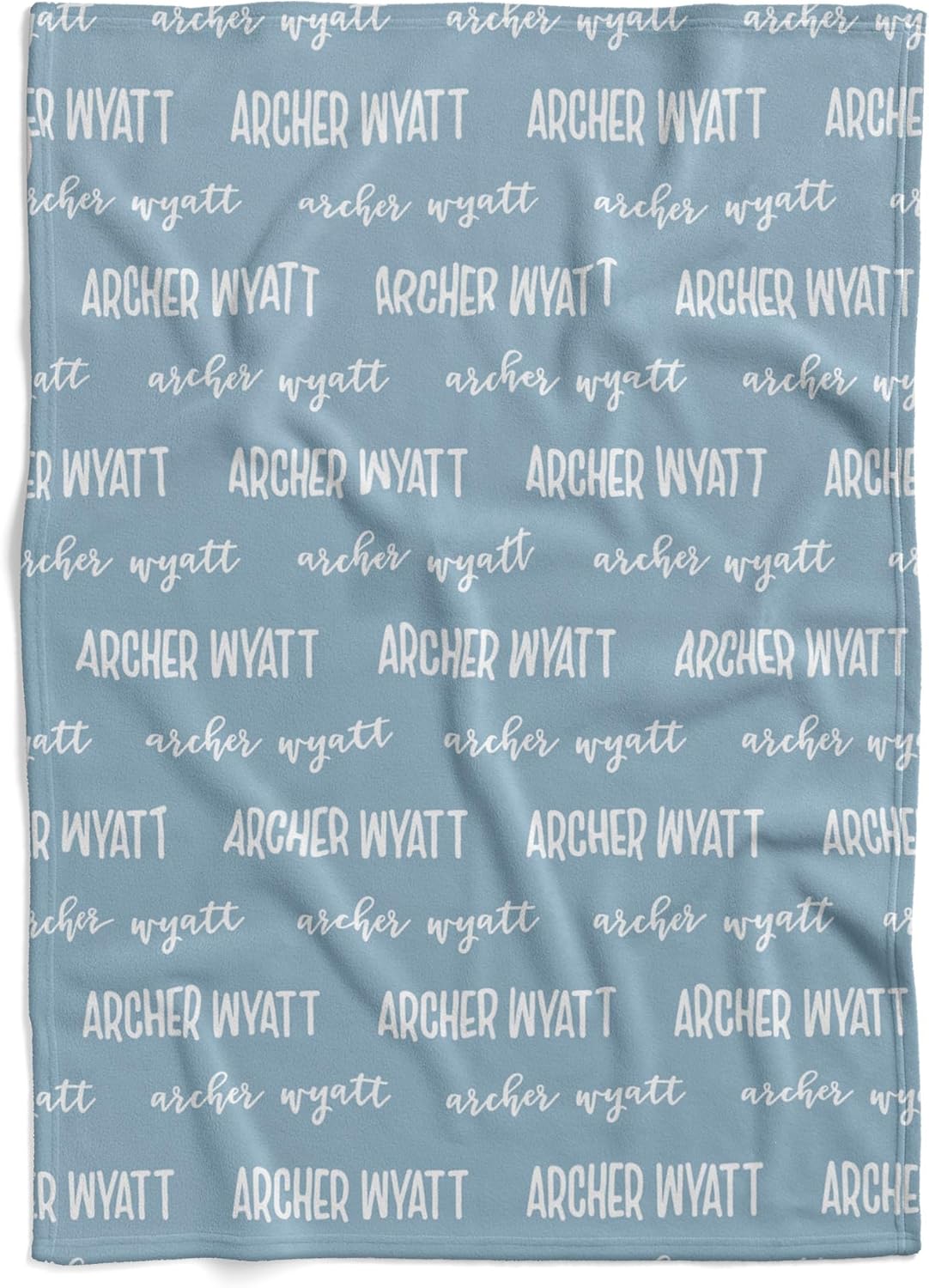 Personalized Baby Swaddle with Name Blue Swaddles for Newborns