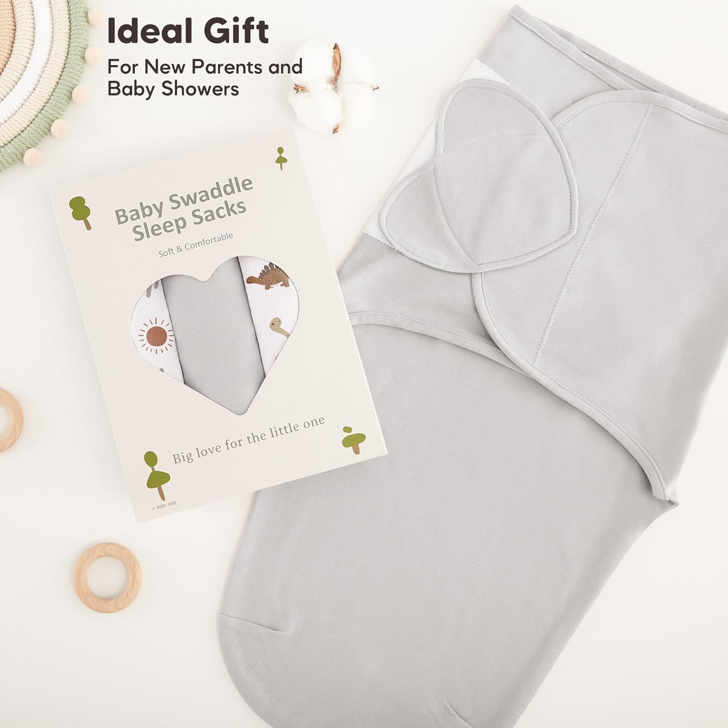 Susurration Swaddles - 3 Pack 100 Cotton Sleep Sacks
