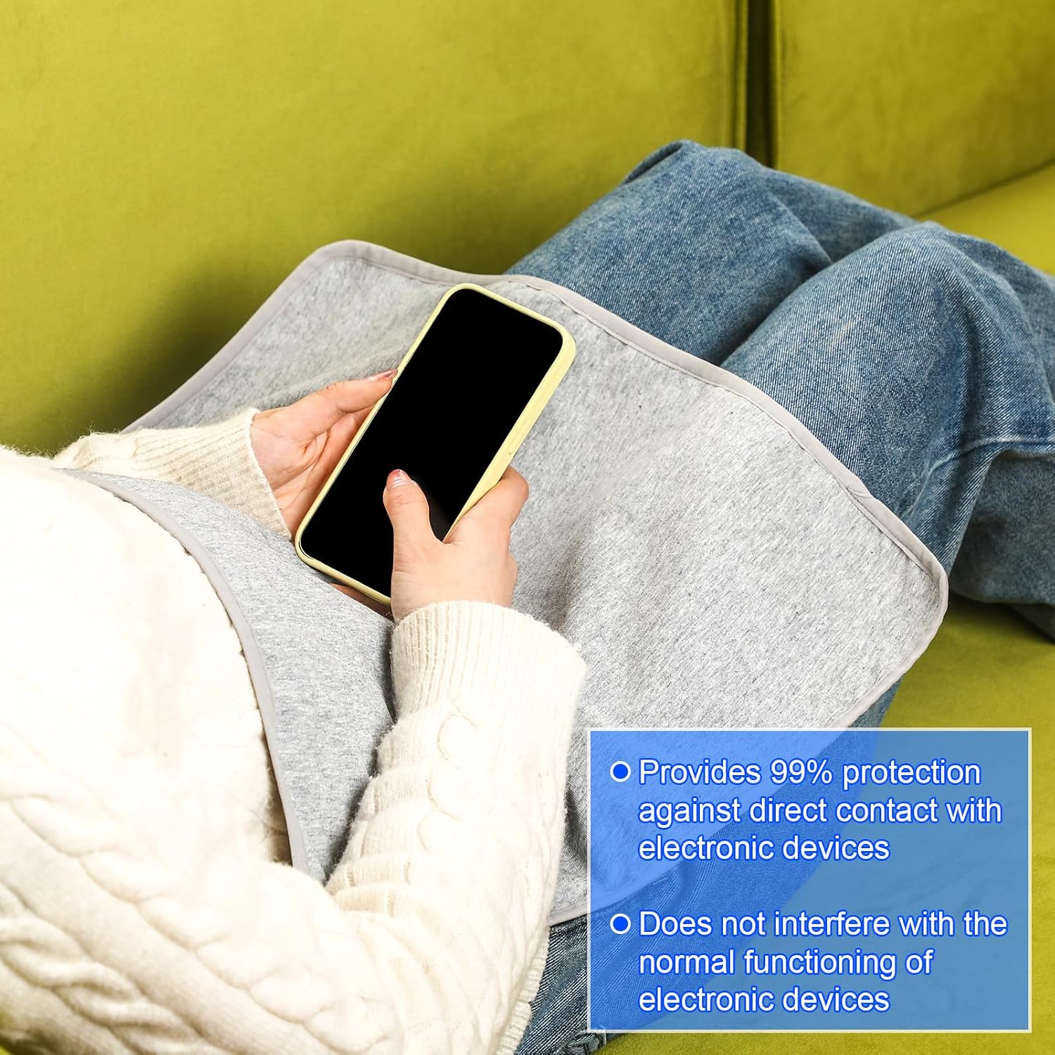 Saysurey Faraday Blanket for Phones Laptops 18x18 Inch Signal Blocker