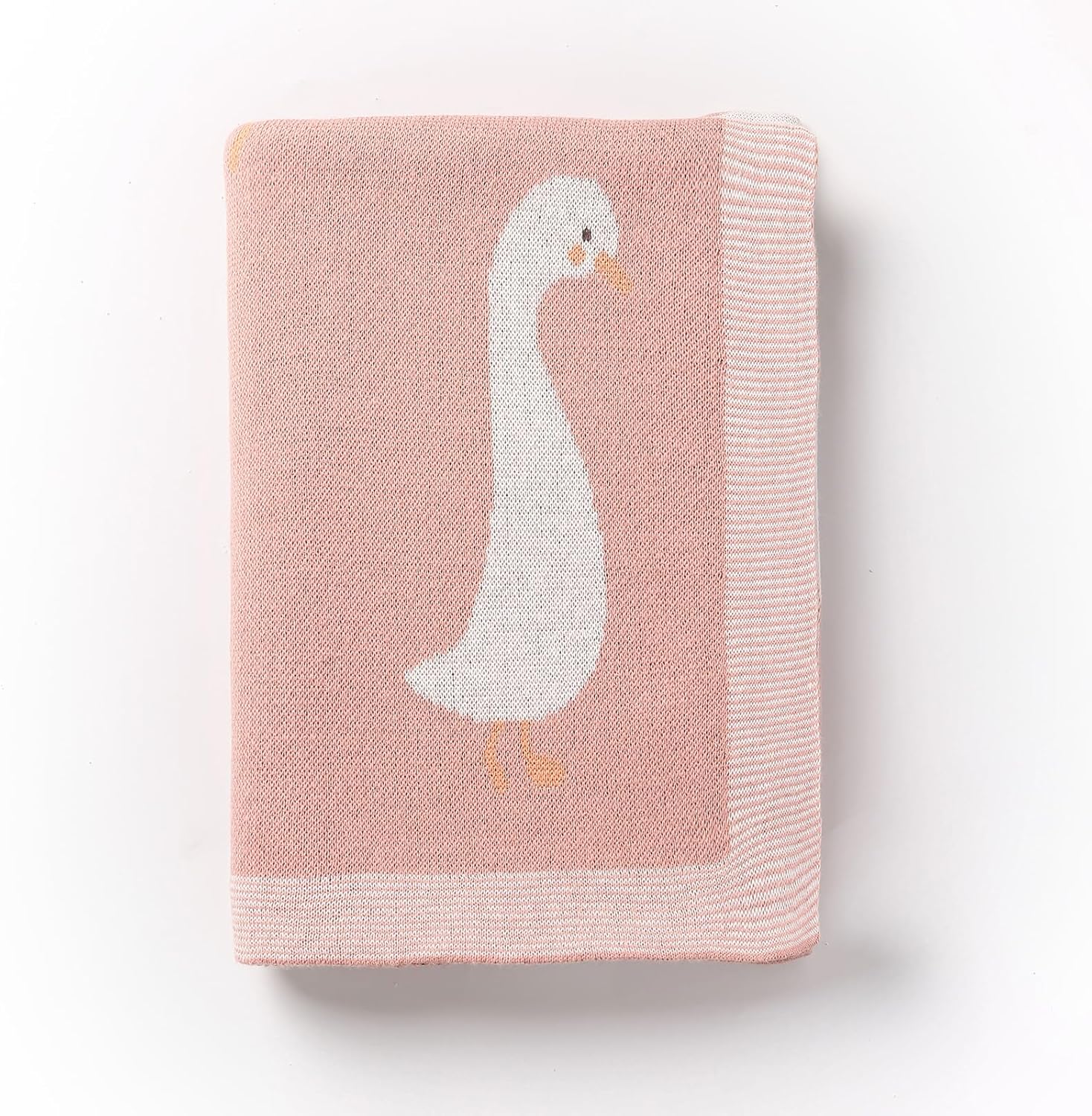 Loyfoky Baby Blanket 100 Cotton Swaddle 40x30in Pink