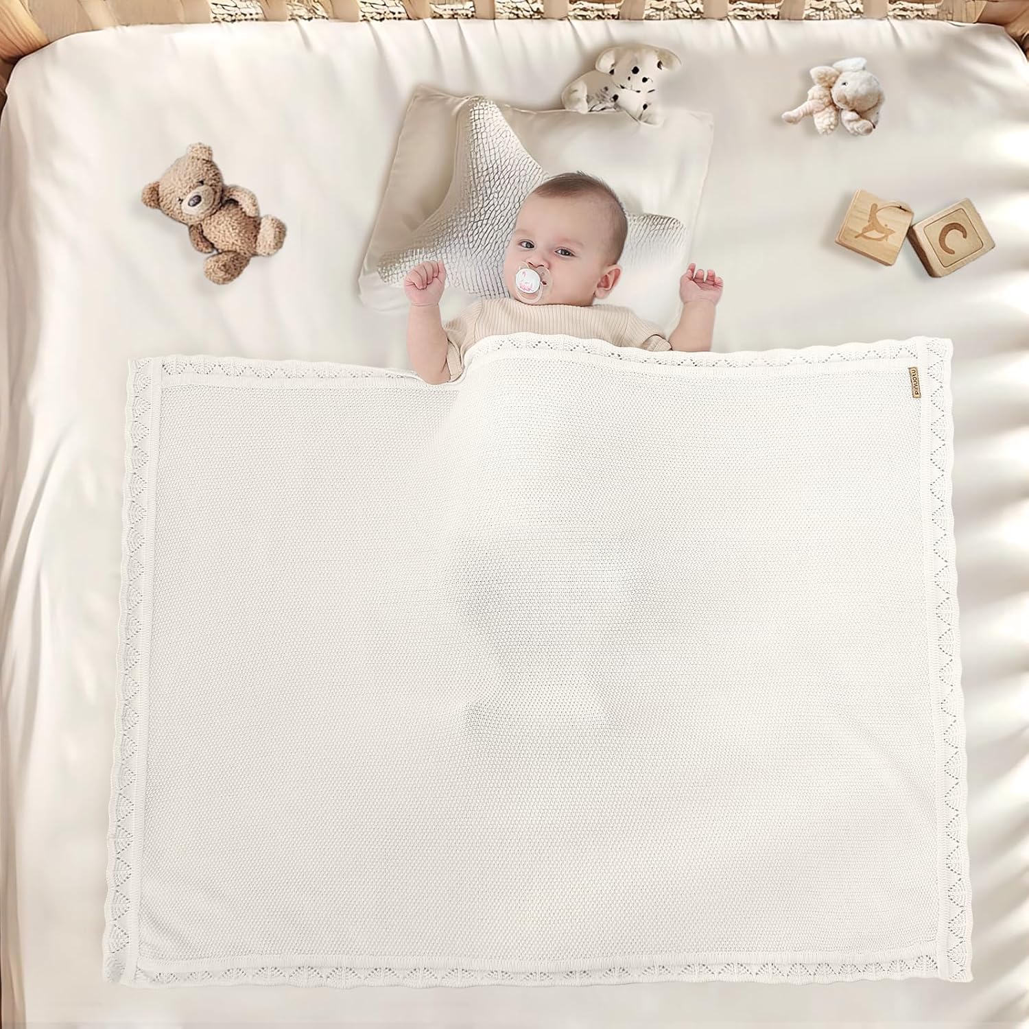 Pinuotu 100 Cotton Baby Blanket for Boys Girls