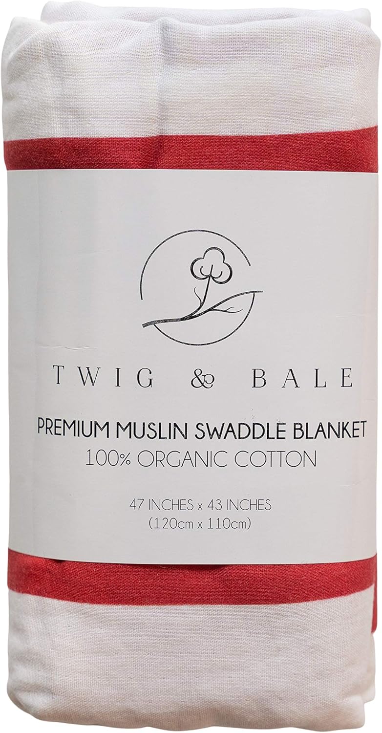 TWIG BALE Nebraska Baby Swaddle Blanket - 47 x 43