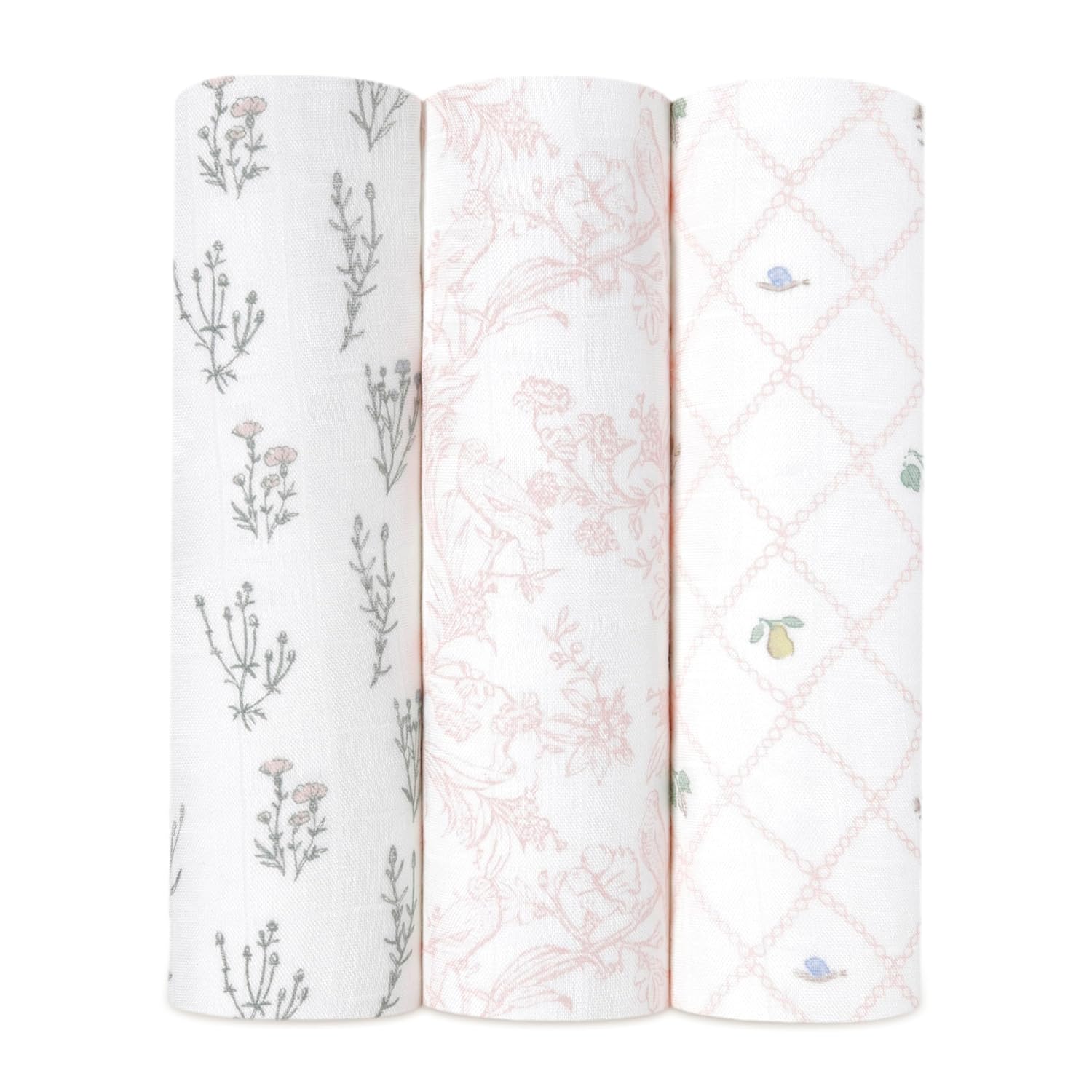 aden anais French Floral Swaddle Blanket 3 Pack 1