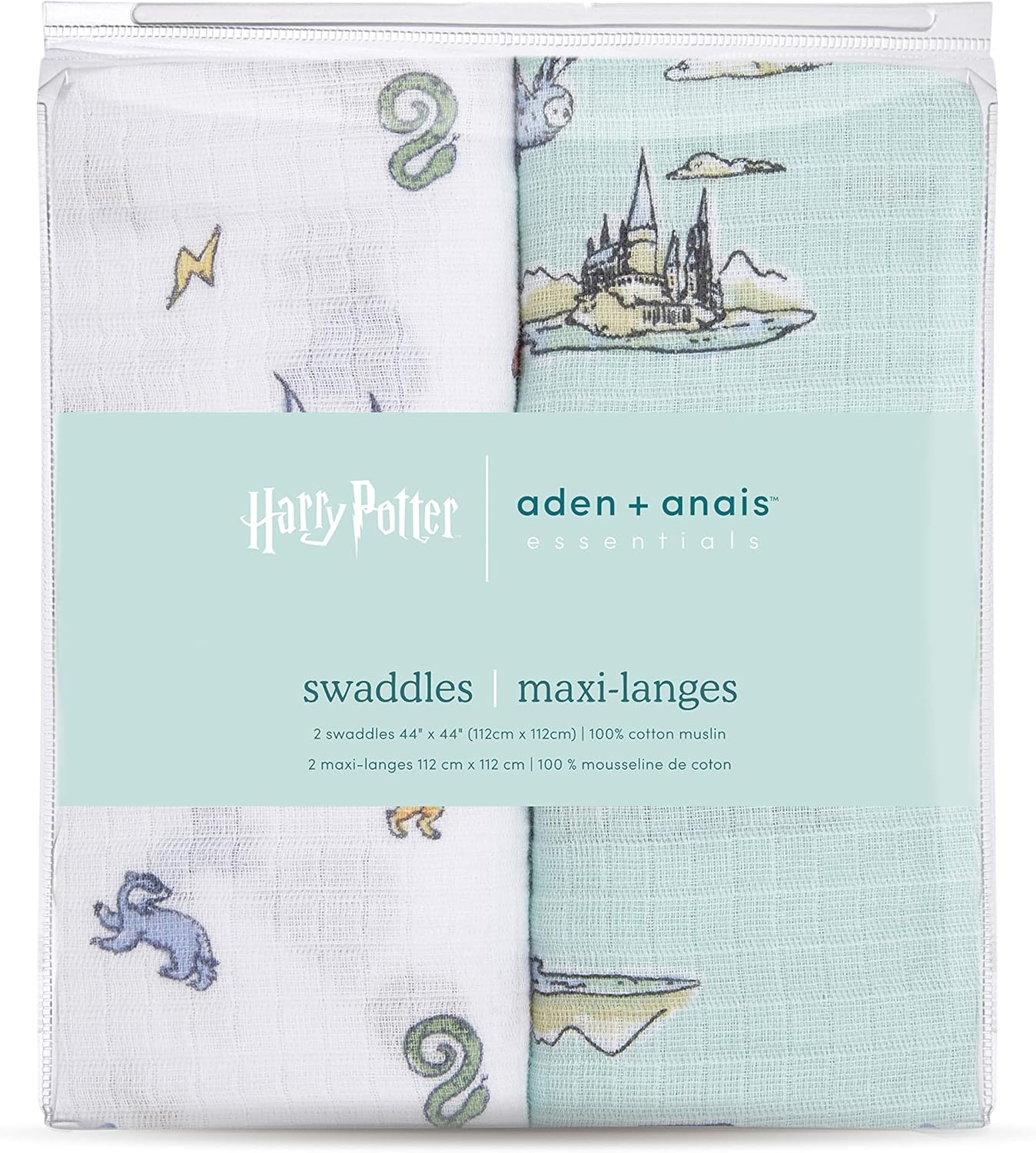 aden anais Swaddle Blanket 2 Pack - Baby Muslin for Girls Boys