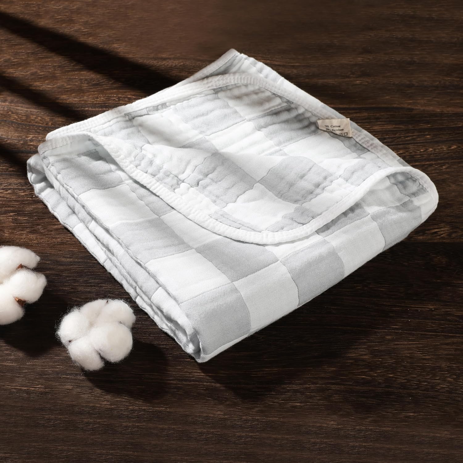 Ultra Soft Muslin Baby Blanket 43x43 Inches