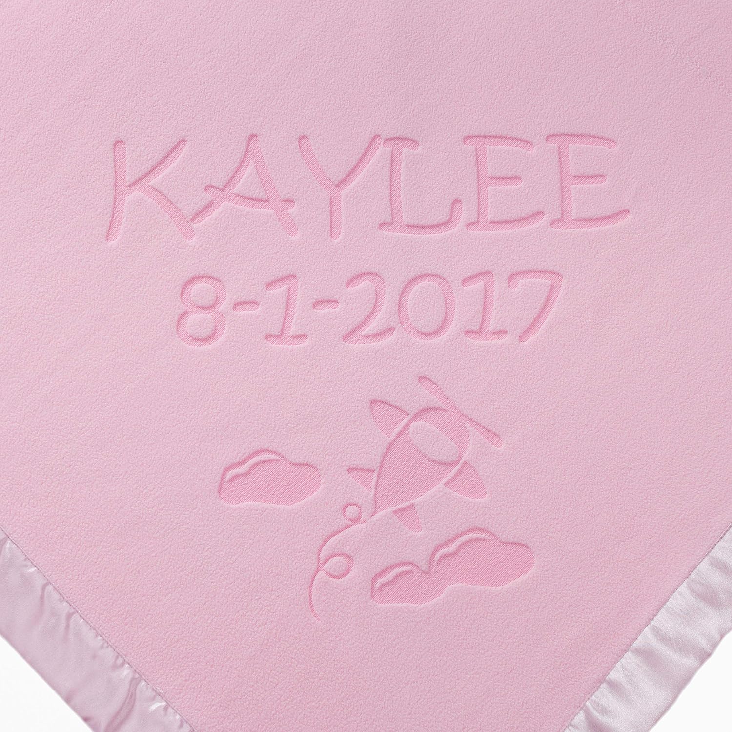 Custom Catch Personalized Baby Blanket - Blue or Pink 1