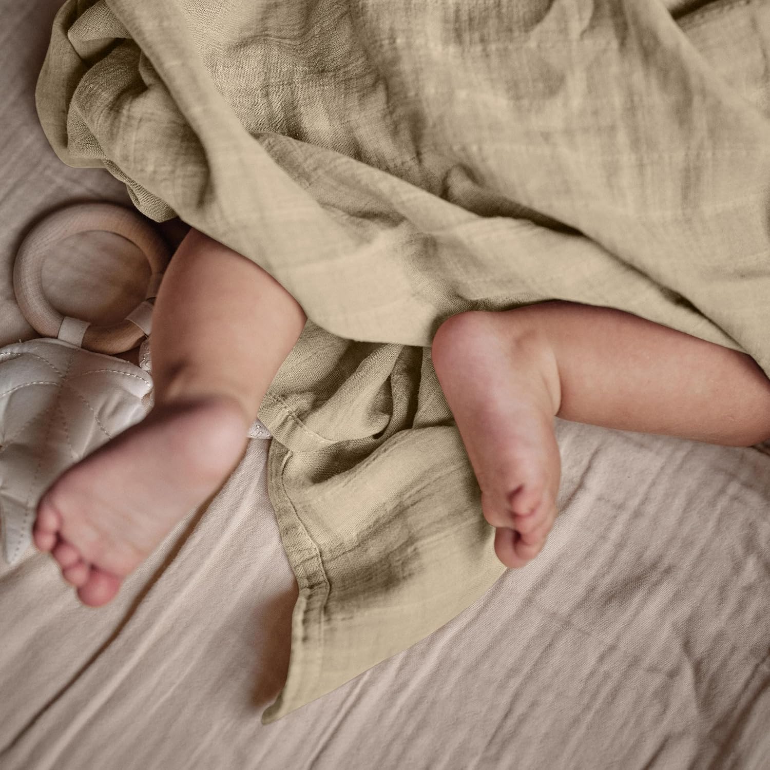 Huxie Swaddle - 100 Organic Cotton - 2-Pack FogBlush