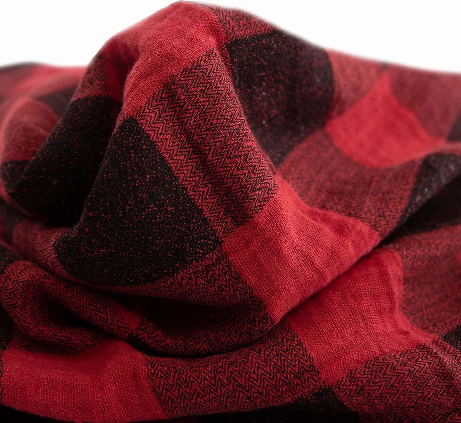 Little Unicorn Premium Cotton Swaddle Baby Blanket - Red Plaid