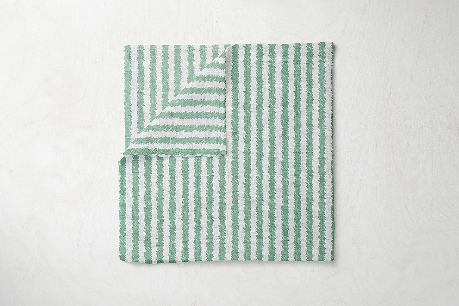 Bacati Ikat Mint Grey Dots Stripes Swaddling Muslin Set of 4