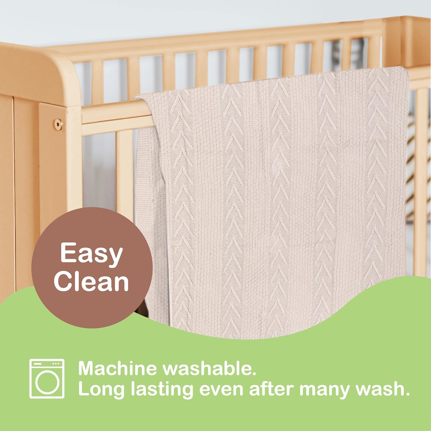 Organic Cotton Baby Blanket - 315 x 433 Inches